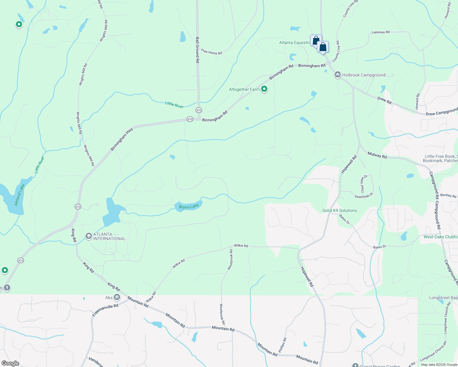 map of restaurants, bars, coffee shops, grocery stores, and more near 260 Traditions Drive in Alpharetta
