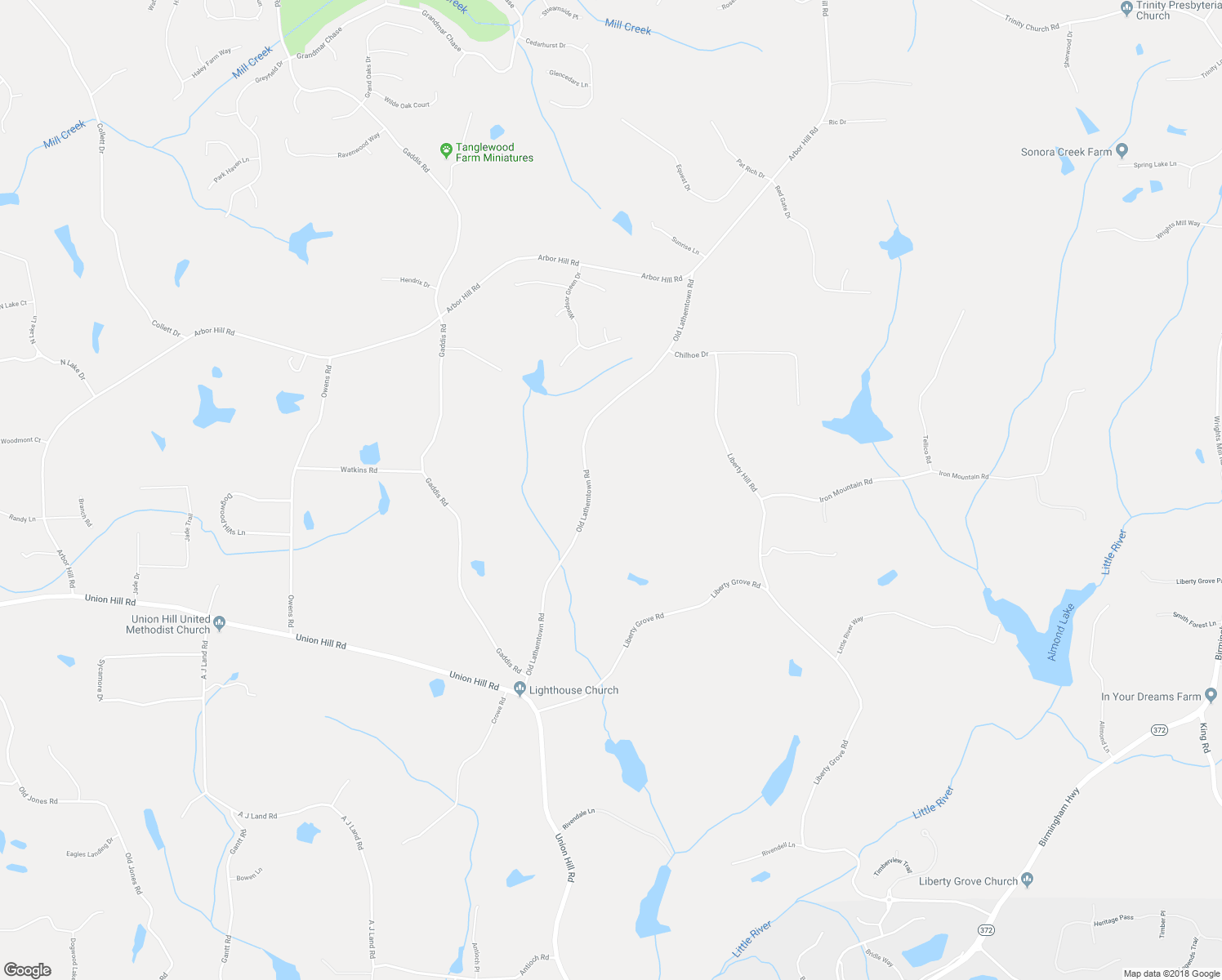 map of restaurants, bars, coffee shops, grocery stores, and more near 772 Old Lathemtown Road in Canton