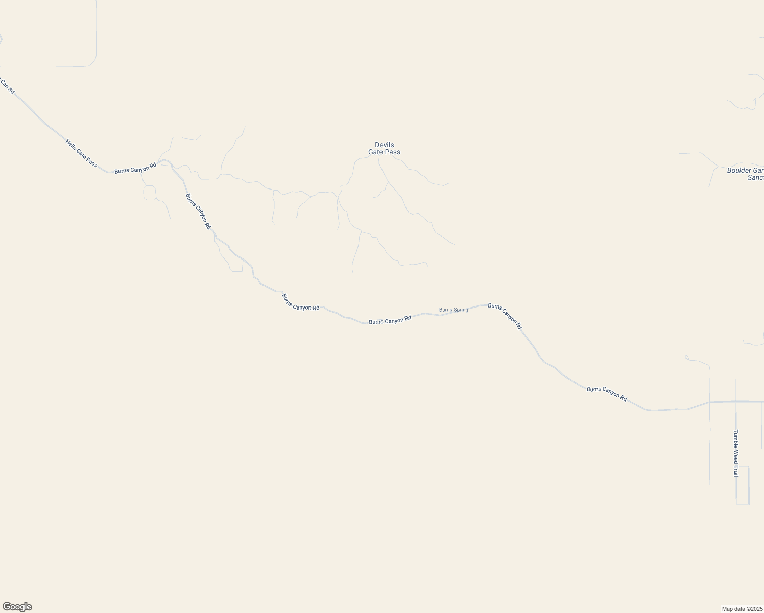 map of restaurants, bars, coffee shops, grocery stores, and more near Burns Canyon Road in Pioneertown