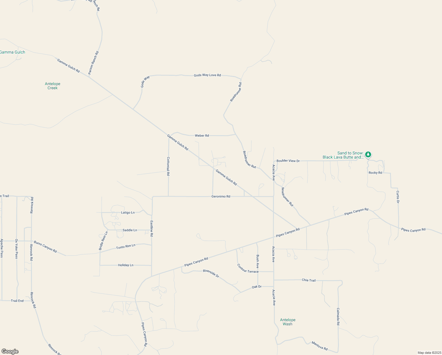 map of restaurants, bars, coffee shops, grocery stores, and more near 2375 Dog Iron Lane in Pioneertown