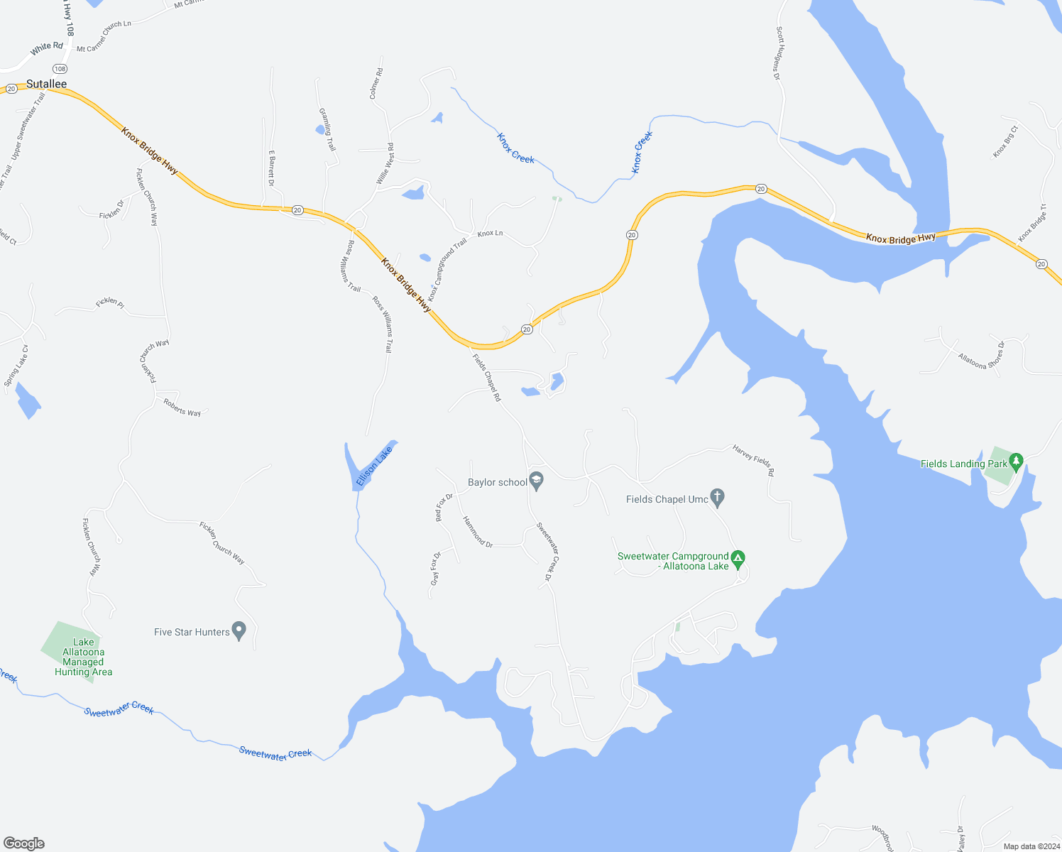 map of restaurants, bars, coffee shops, grocery stores, and more near 919 Fields Chapel Road in Canton