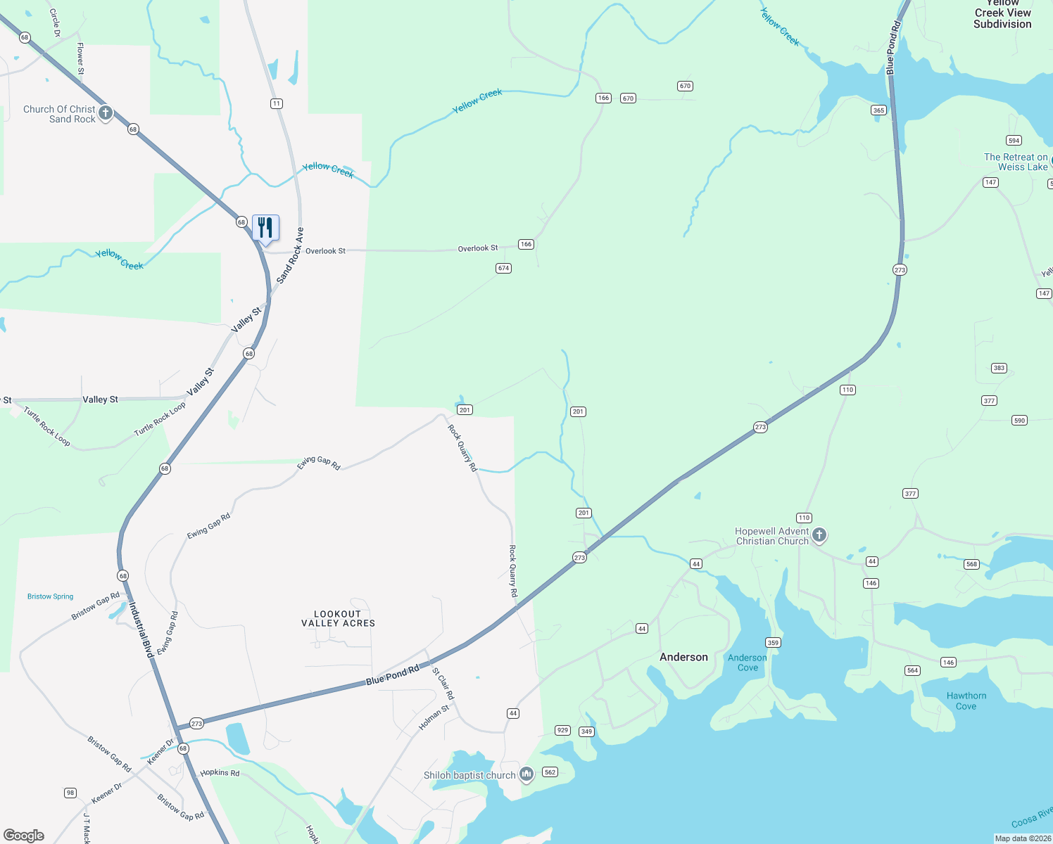 map of restaurants, bars, coffee shops, grocery stores, and more near in Leesburg