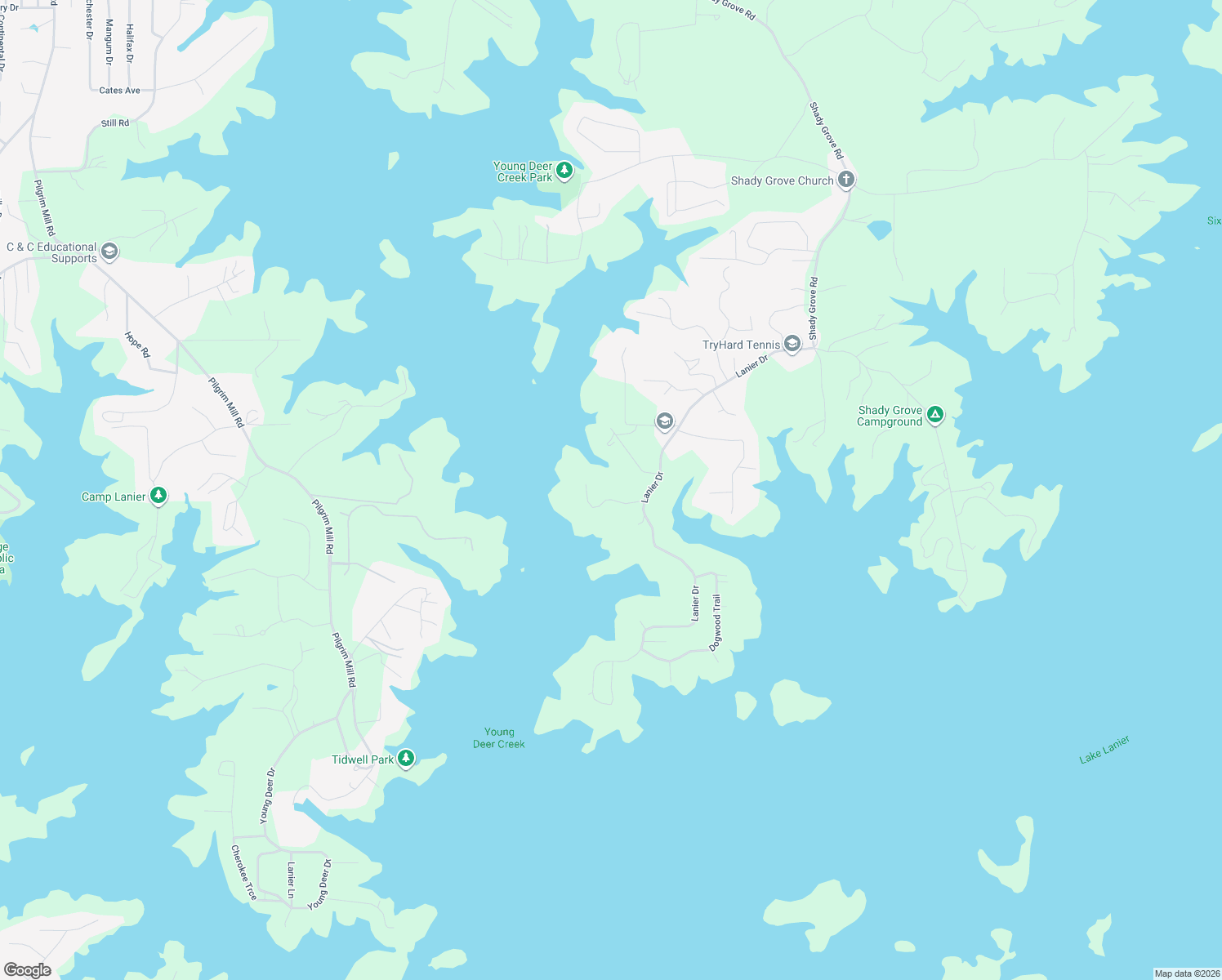 map of restaurants, bars, coffee shops, grocery stores, and more near 7878 Robin Road in Cumming