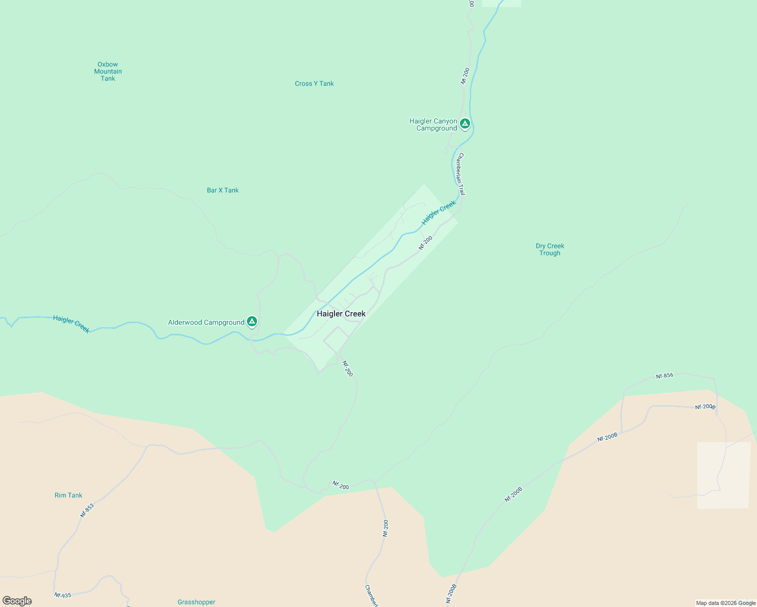 map of restaurants, bars, coffee shops, grocery stores, and more near Nf-200 in Young