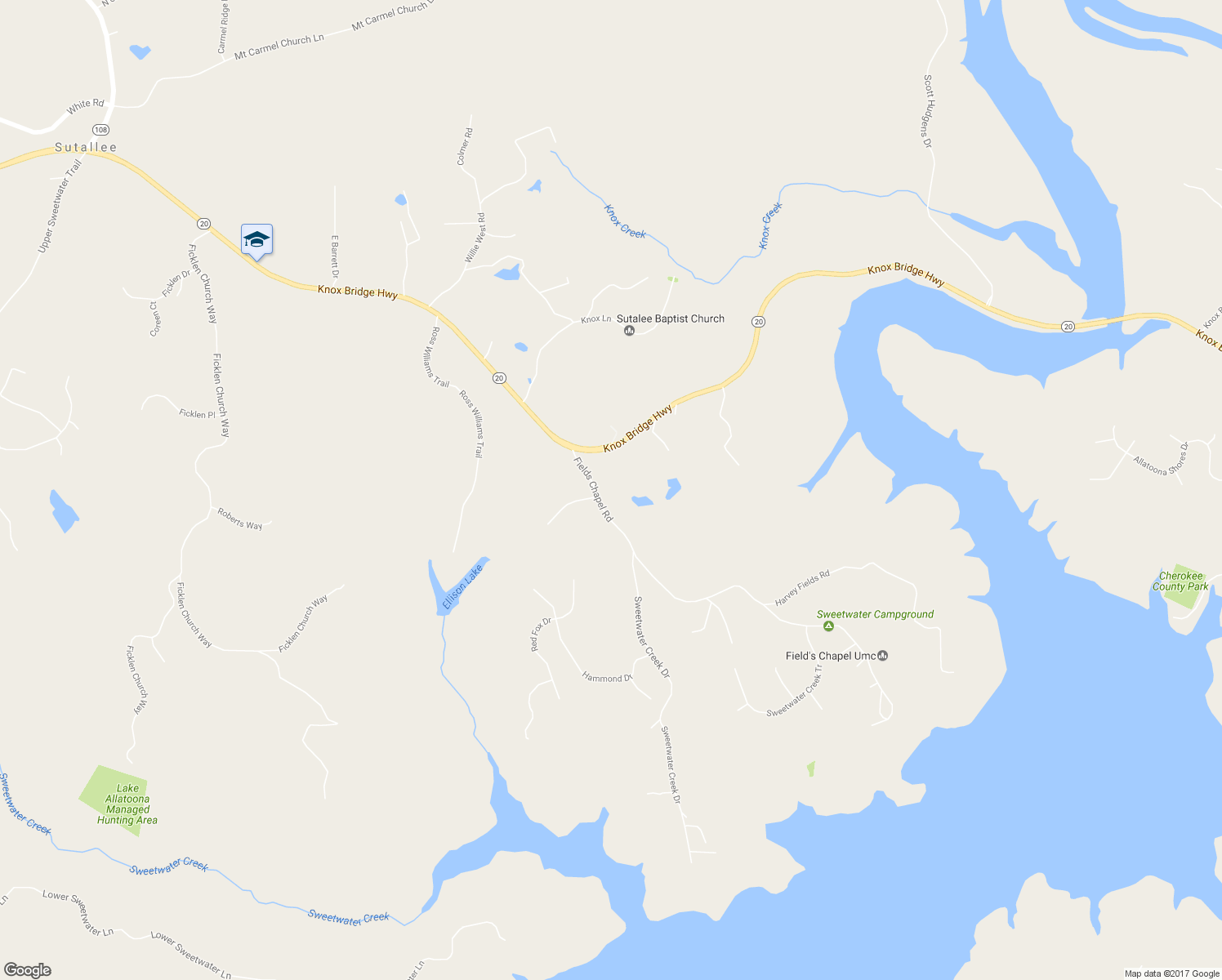 map of restaurants, bars, coffee shops, grocery stores, and more near 285 Fields Chapel Road in Canton
