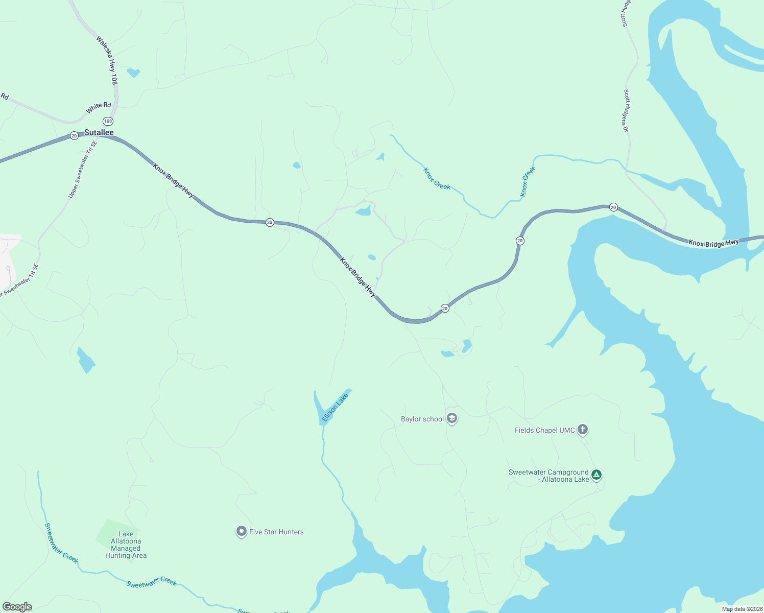 map of restaurants, bars, coffee shops, grocery stores, and more near 4043 Knox Bridge Highway in Canton