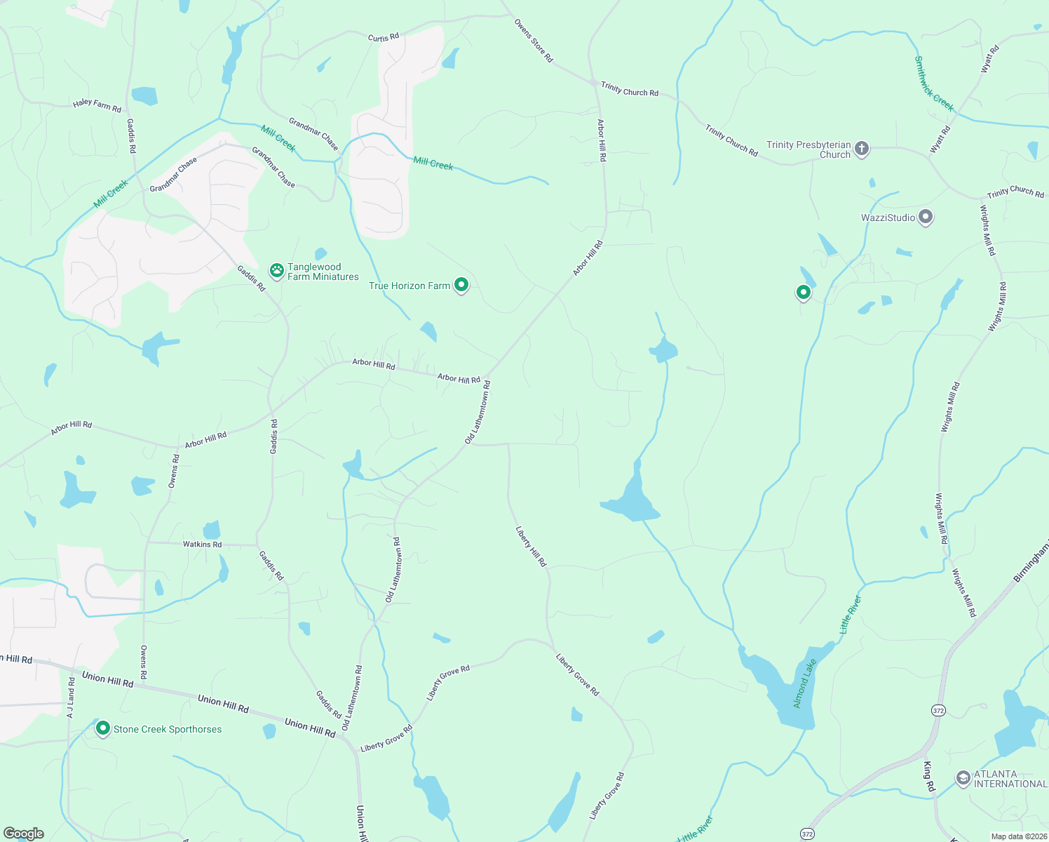 map of restaurants, bars, coffee shops, grocery stores, and more near 215 Chilhoe Dr in Canton