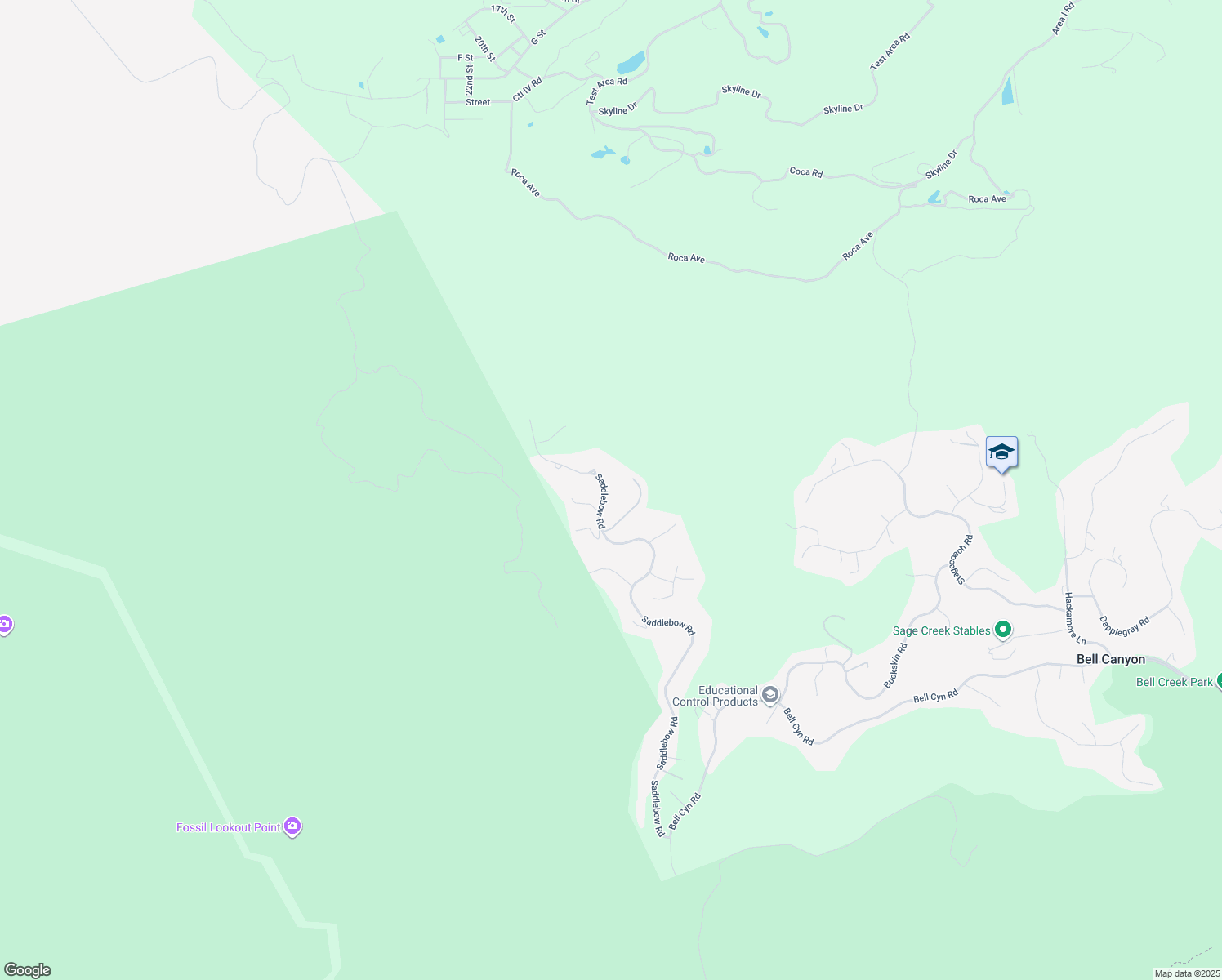 map of restaurants, bars, coffee shops, grocery stores, and more near 186 Saddlebow Road in Bell Canyon