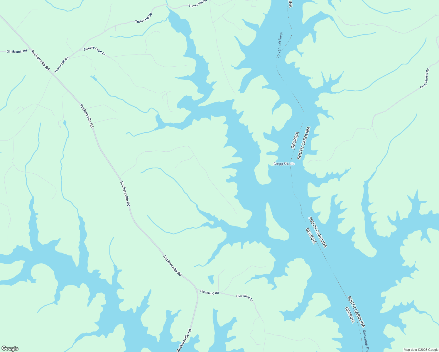 map of restaurants, bars, coffee shops, grocery stores, and more near 2367 Pine Ridge Drive in Elberton