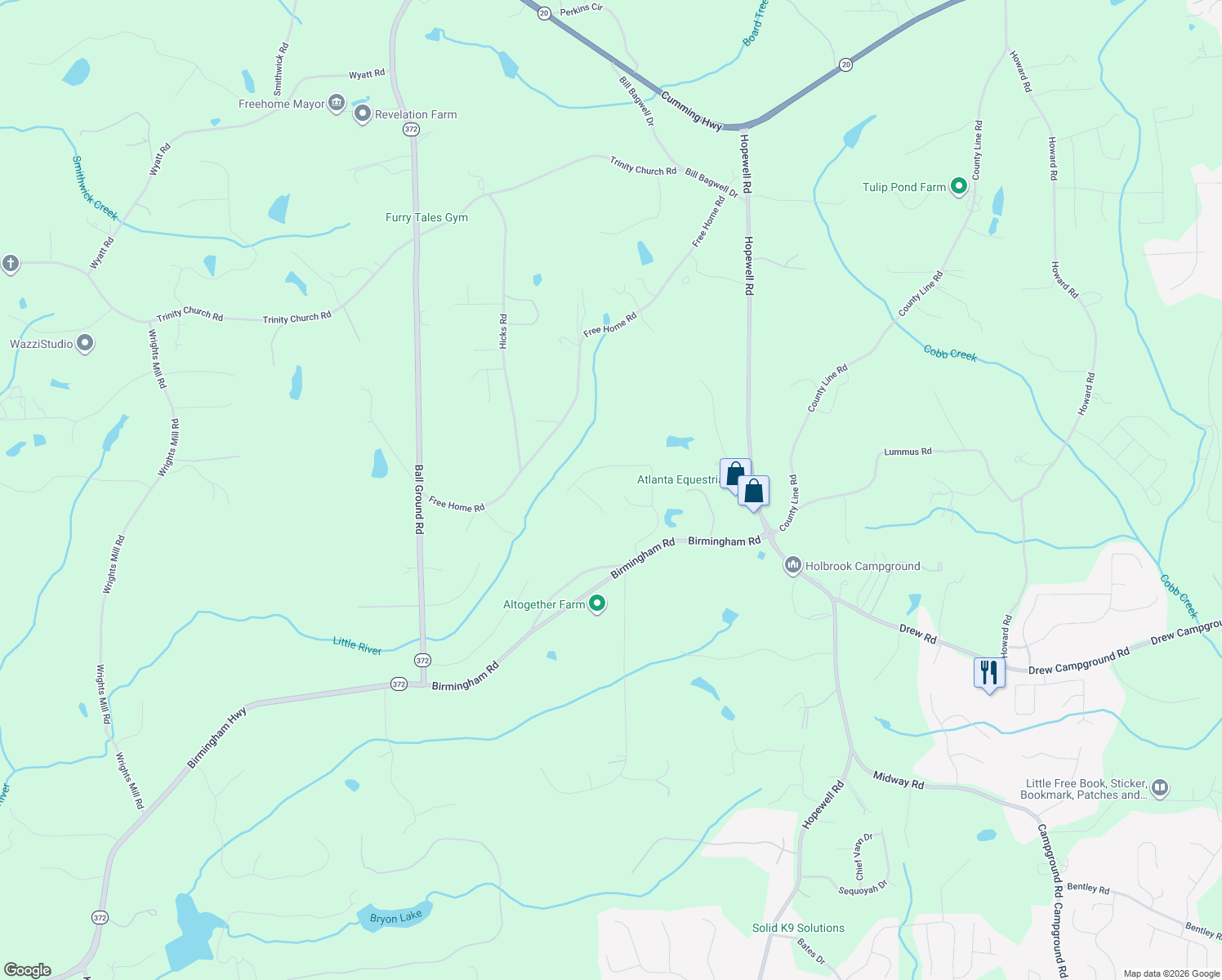 map of restaurants, bars, coffee shops, grocery stores, and more near 209 Brighten Ct in Alpharetta