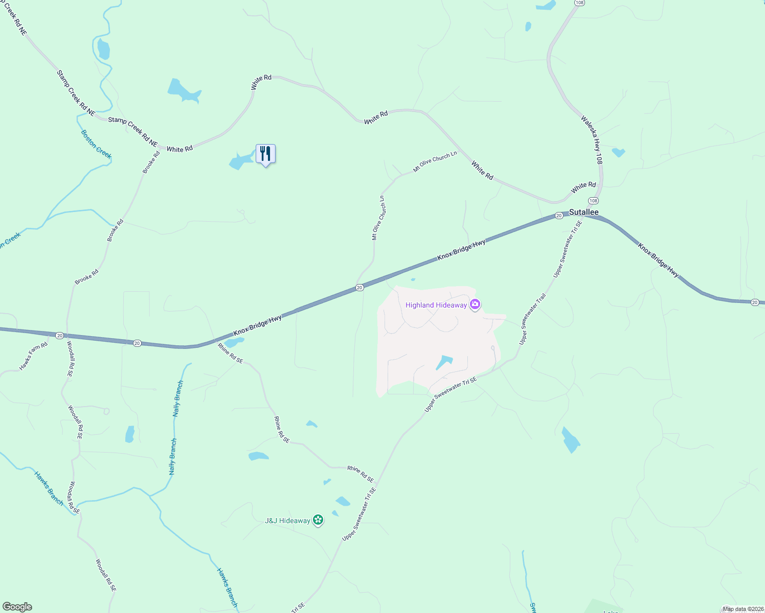 map of restaurants, bars, coffee shops, grocery stores, and more near 214 Oak Hollow Court in White