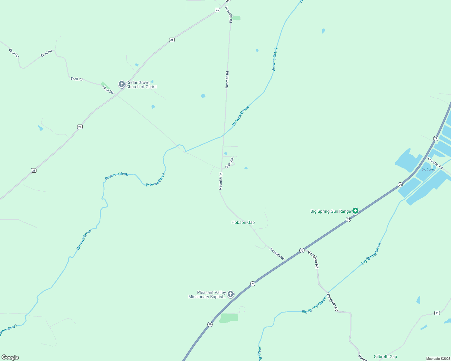 map of restaurants, bars, coffee shops, grocery stores, and more near 920 Nesmith Road in Guntersville