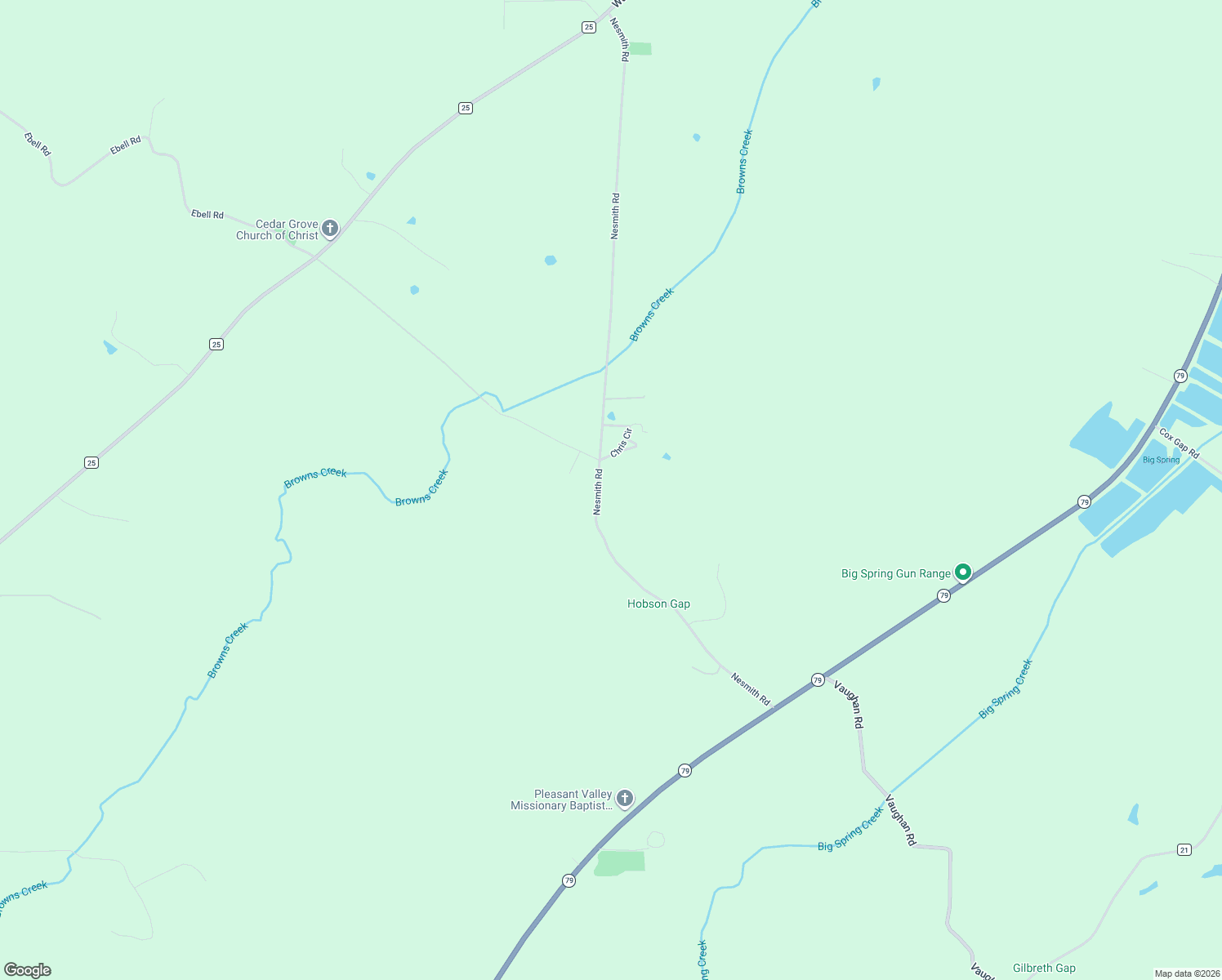 map of restaurants, bars, coffee shops, grocery stores, and more near 920 Nesmith Road in Guntersville
