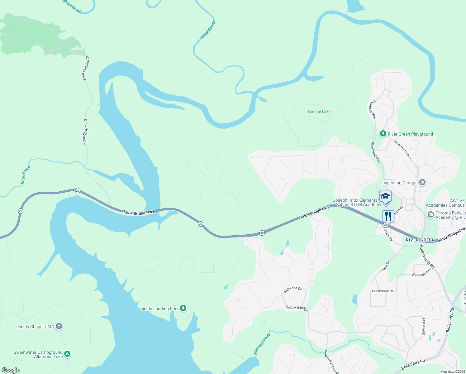 map of restaurants, bars, coffee shops, grocery stores, and more near 130 Copper Hills Drive in Canton