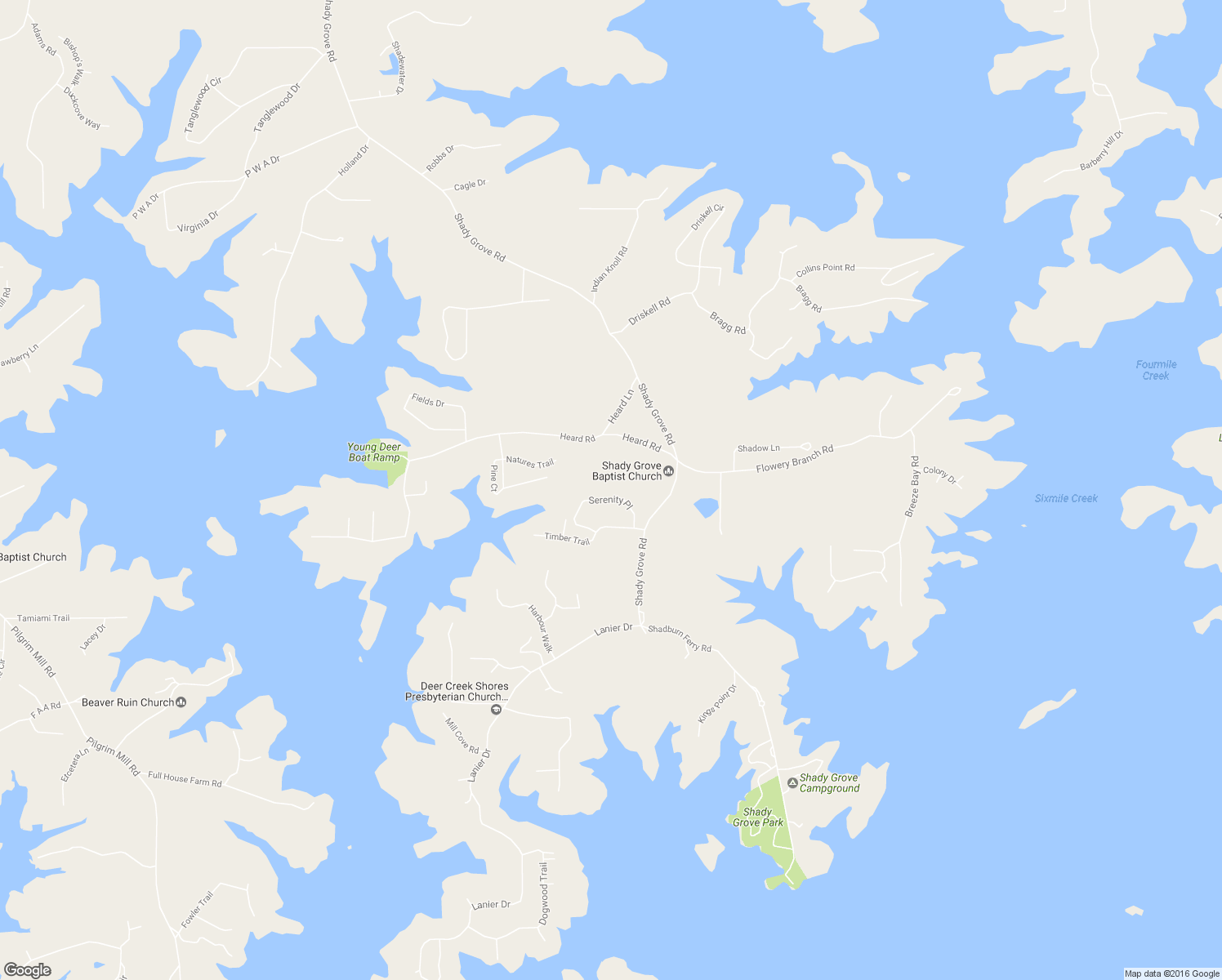 map of restaurants, bars, coffee shops, grocery stores, and more near 7270 Serenity Place in Cumming