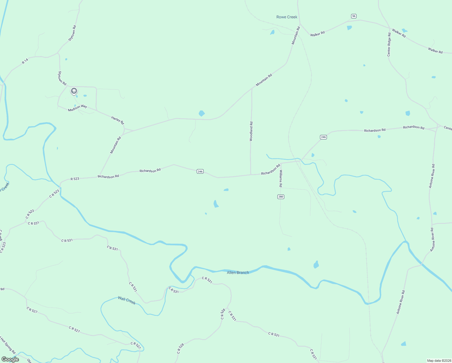 map of restaurants, bars, coffee shops, grocery stores, and more near 761 Richardson Road in Amity