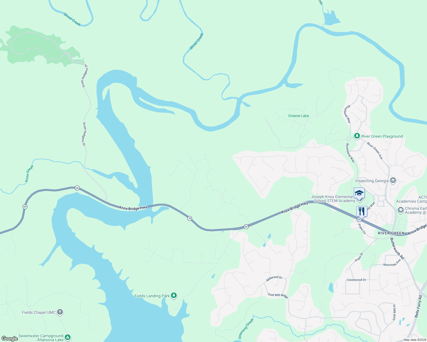 map of restaurants, bars, coffee shops, grocery stores, and more near 146 Copper Hills Drive in Canton