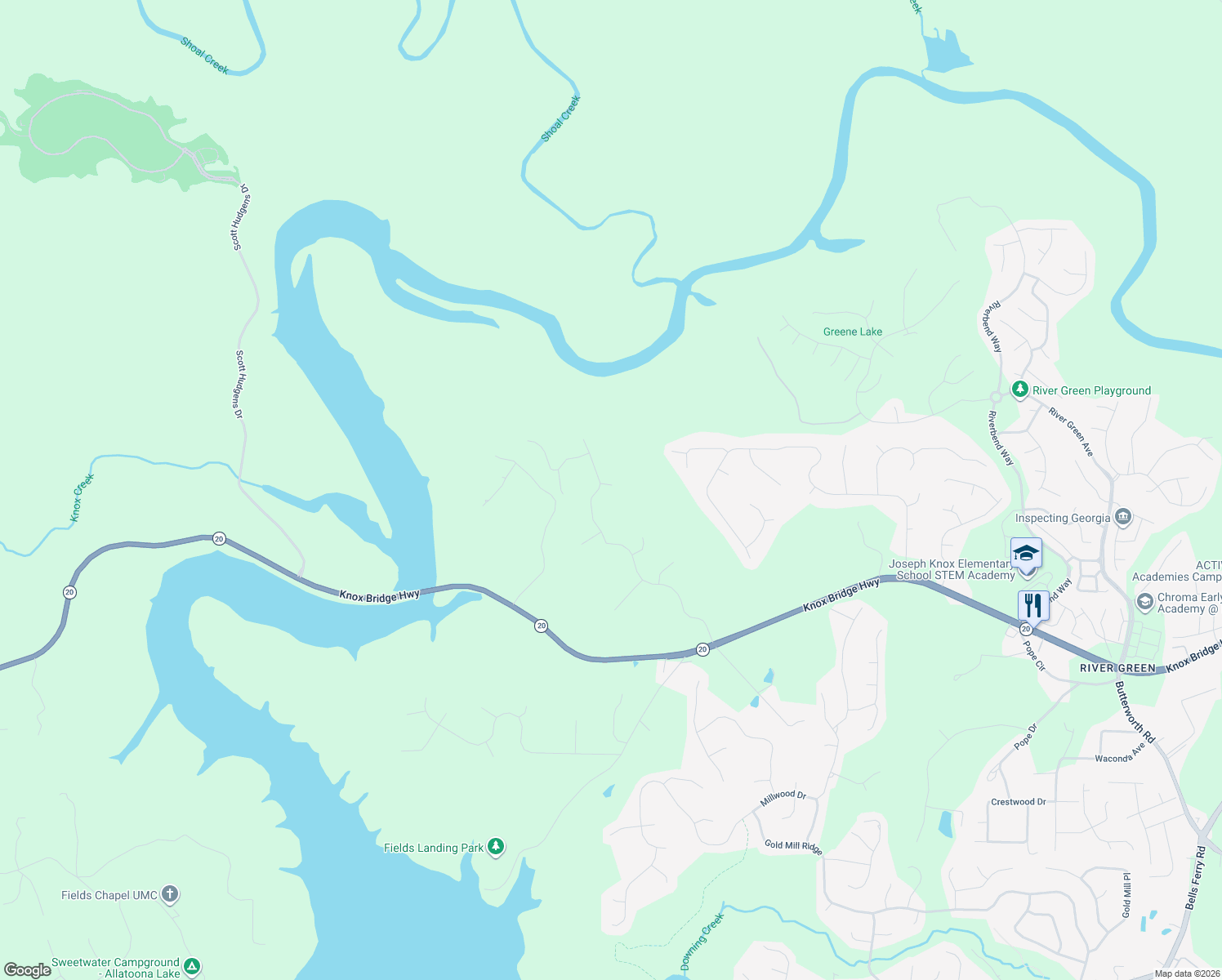 map of restaurants, bars, coffee shops, grocery stores, and more near 146 Copper Hills Drive in Canton
