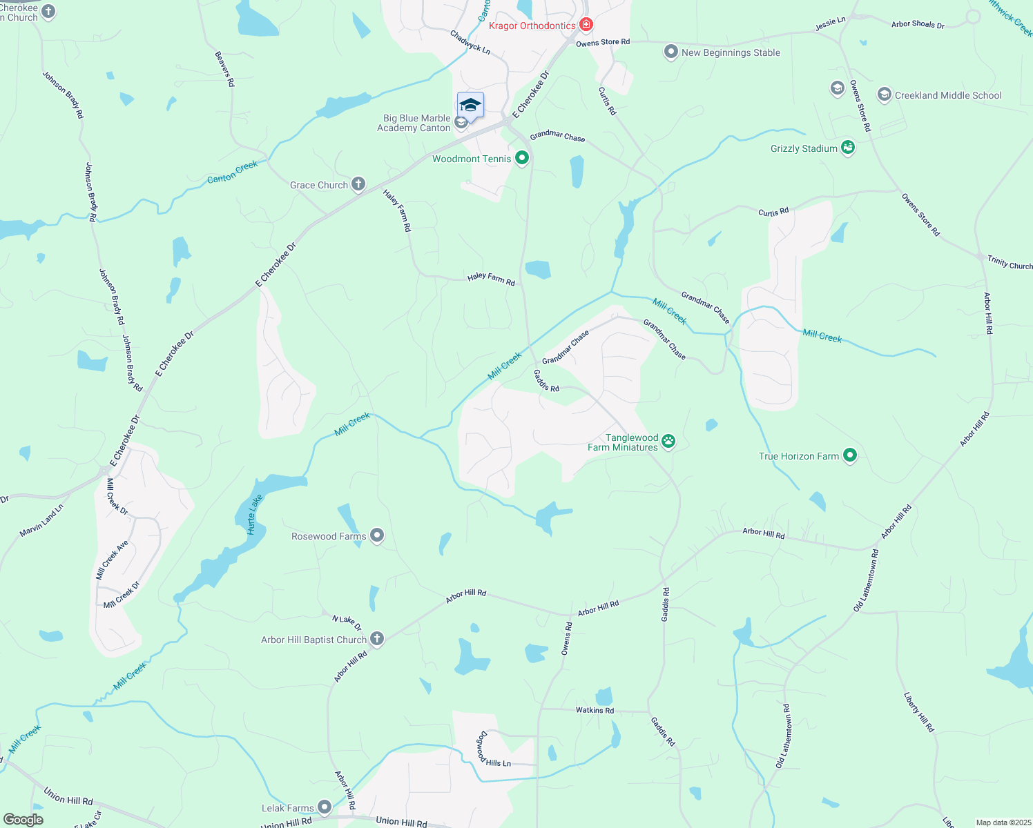 map of restaurants, bars, coffee shops, grocery stores, and more near 602 Davenport Place in Canton