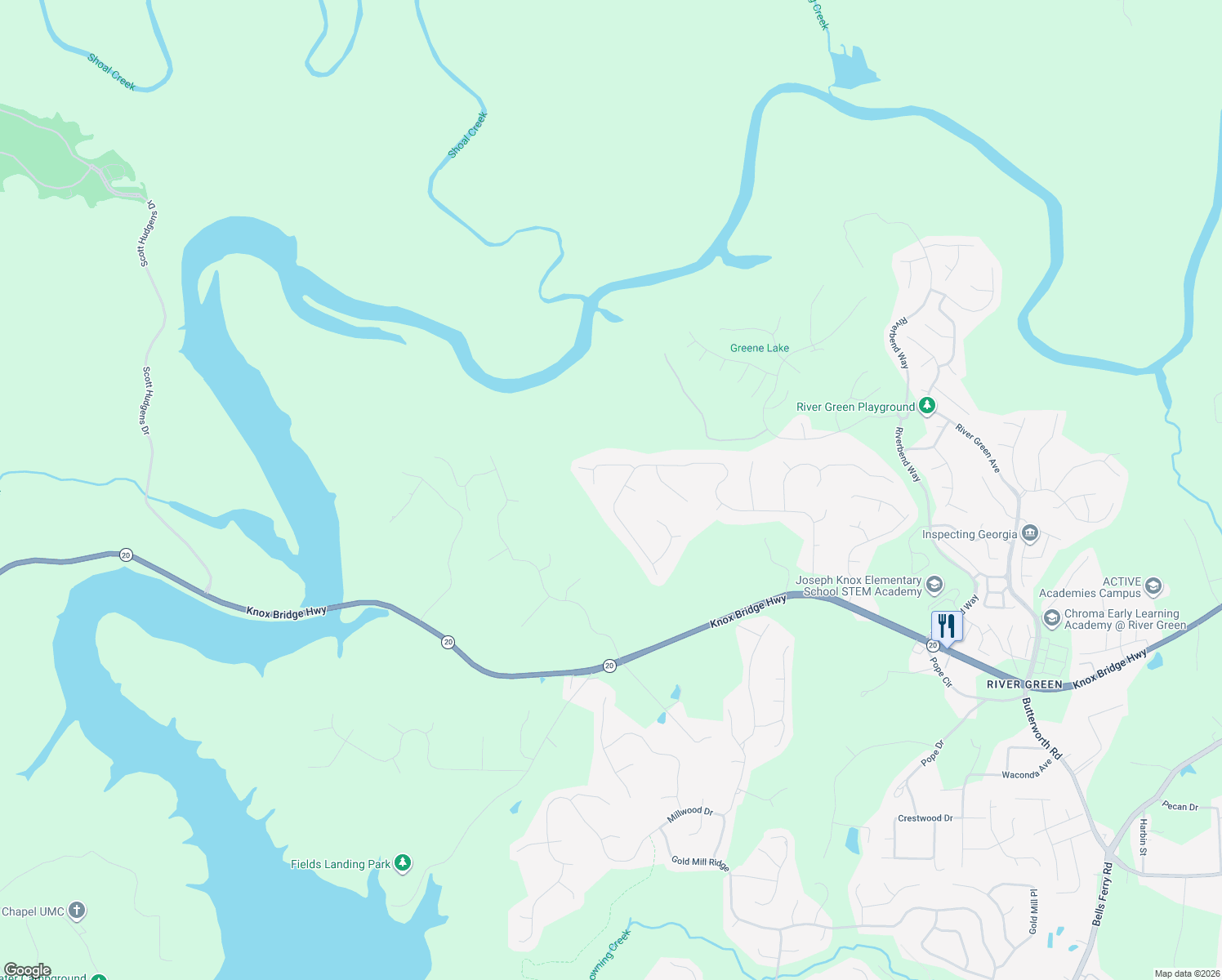 map of restaurants, bars, coffee shops, grocery stores, and more near 1106 Fieldstone Drive in Canton