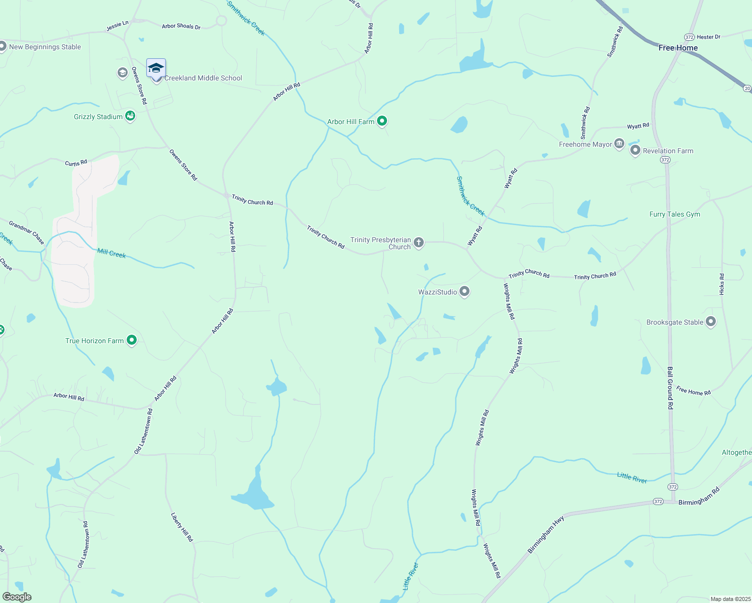 map of restaurants, bars, coffee shops, grocery stores, and more near 152 Sherwood Lane in Canton