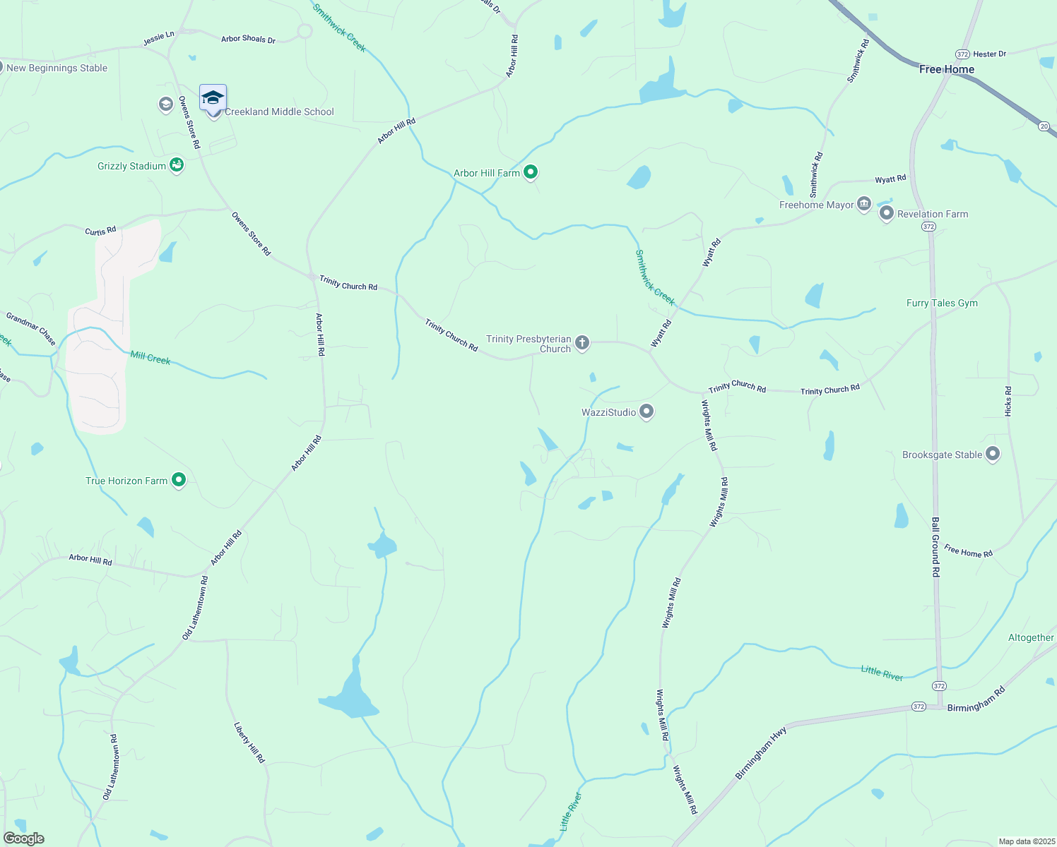 map of restaurants, bars, coffee shops, grocery stores, and more near 152 Sherwood Lane in Canton