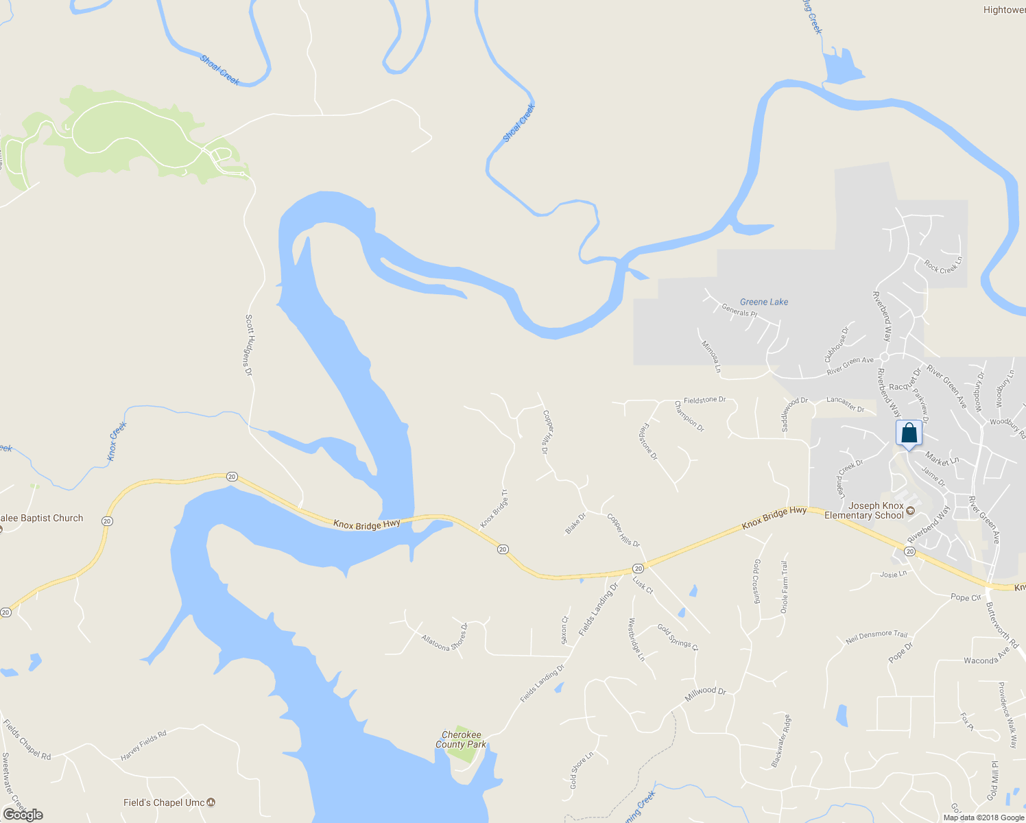 map of restaurants, bars, coffee shops, grocery stores, and more near 204 Montana Way in Canton