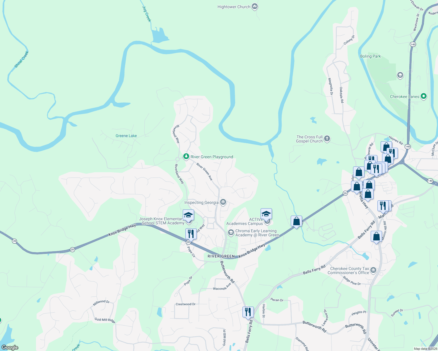 map of restaurants, bars, coffee shops, grocery stores, and more near 1008 Woodbury Road in Canton