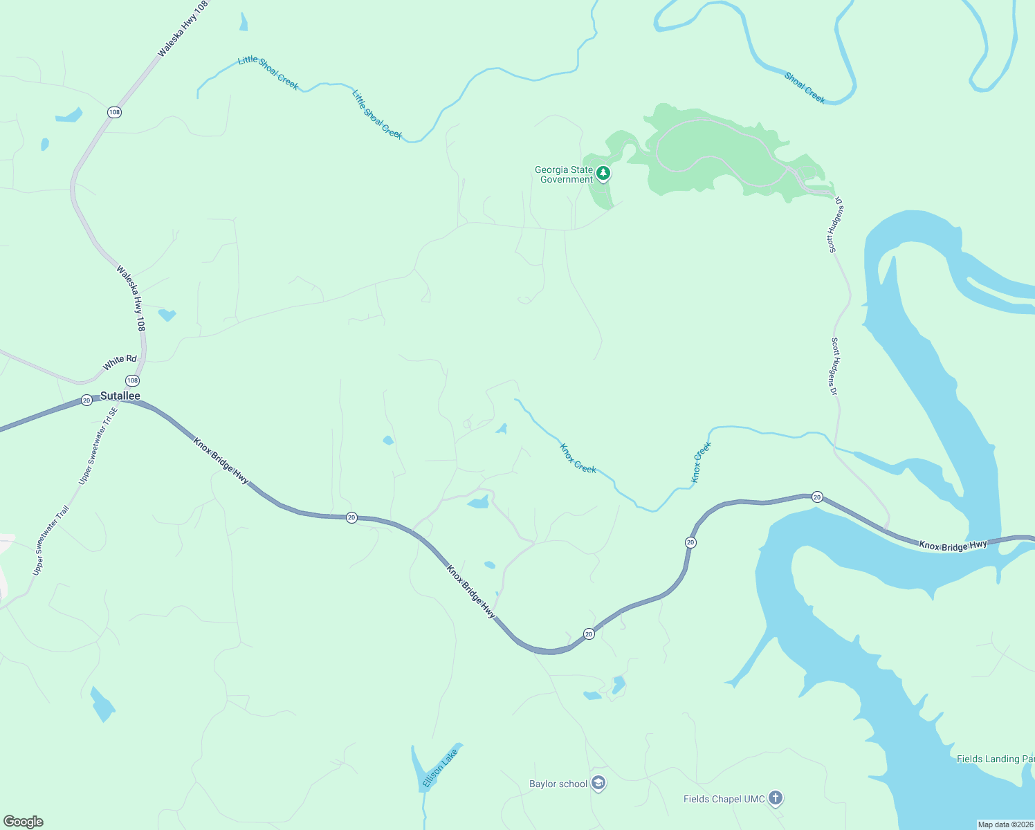 map of restaurants, bars, coffee shops, grocery stores, and more near 680 Willie West Road in Canton