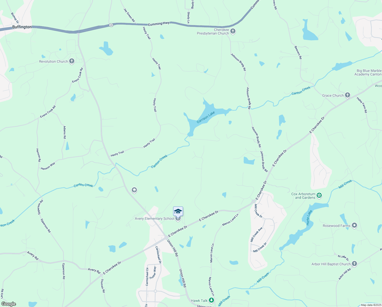 map of restaurants, bars, coffee shops, grocery stores, and more near 133 Northampton Drive in Canton