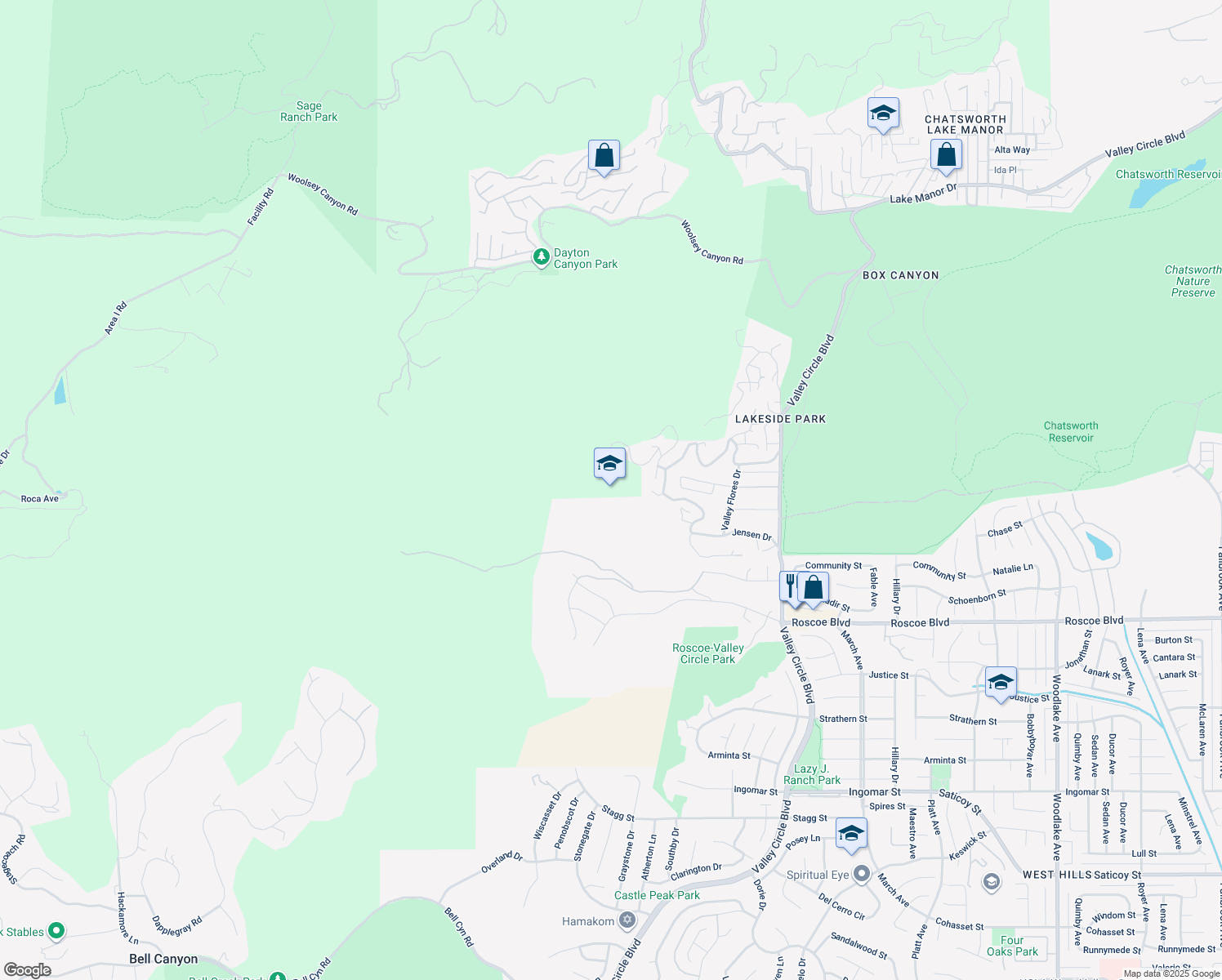map of restaurants, bars, coffee shops, grocery stores, and more near in 