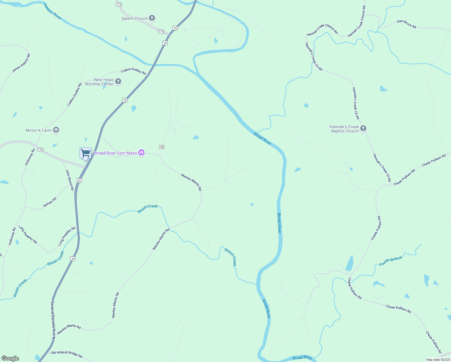 map of restaurants, bars, coffee shops, grocery stores, and more near Dickson Drive in Madison County