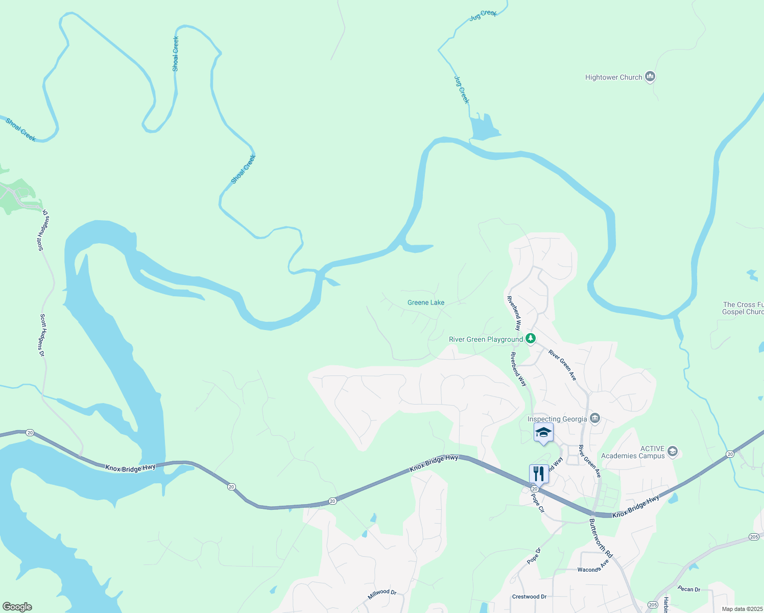 map of restaurants, bars, coffee shops, grocery stores, and more near 603 Redcoat Circle in Canton