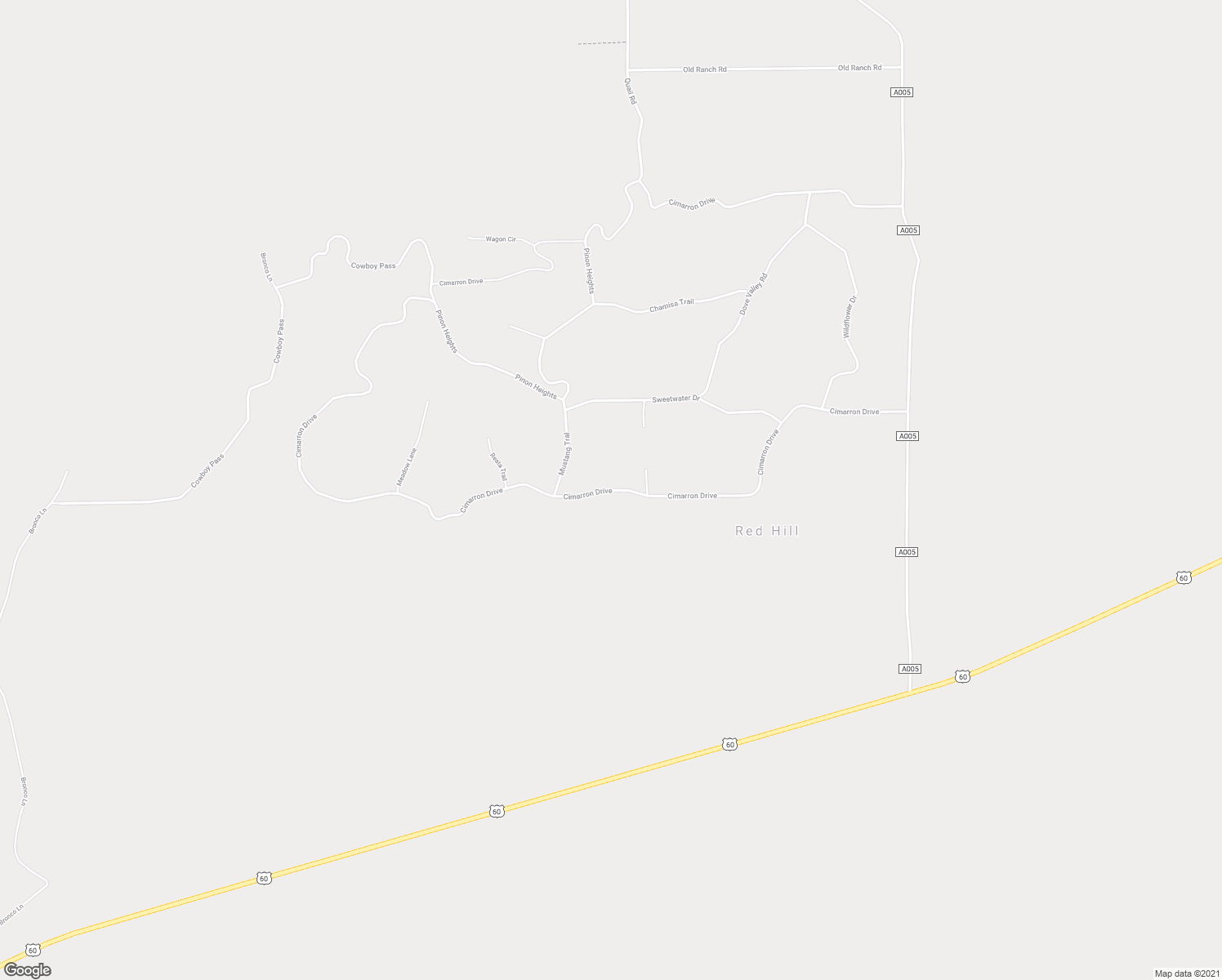 map of restaurants, bars, coffee shops, grocery stores, and more near Cimarron Drive in Quemado