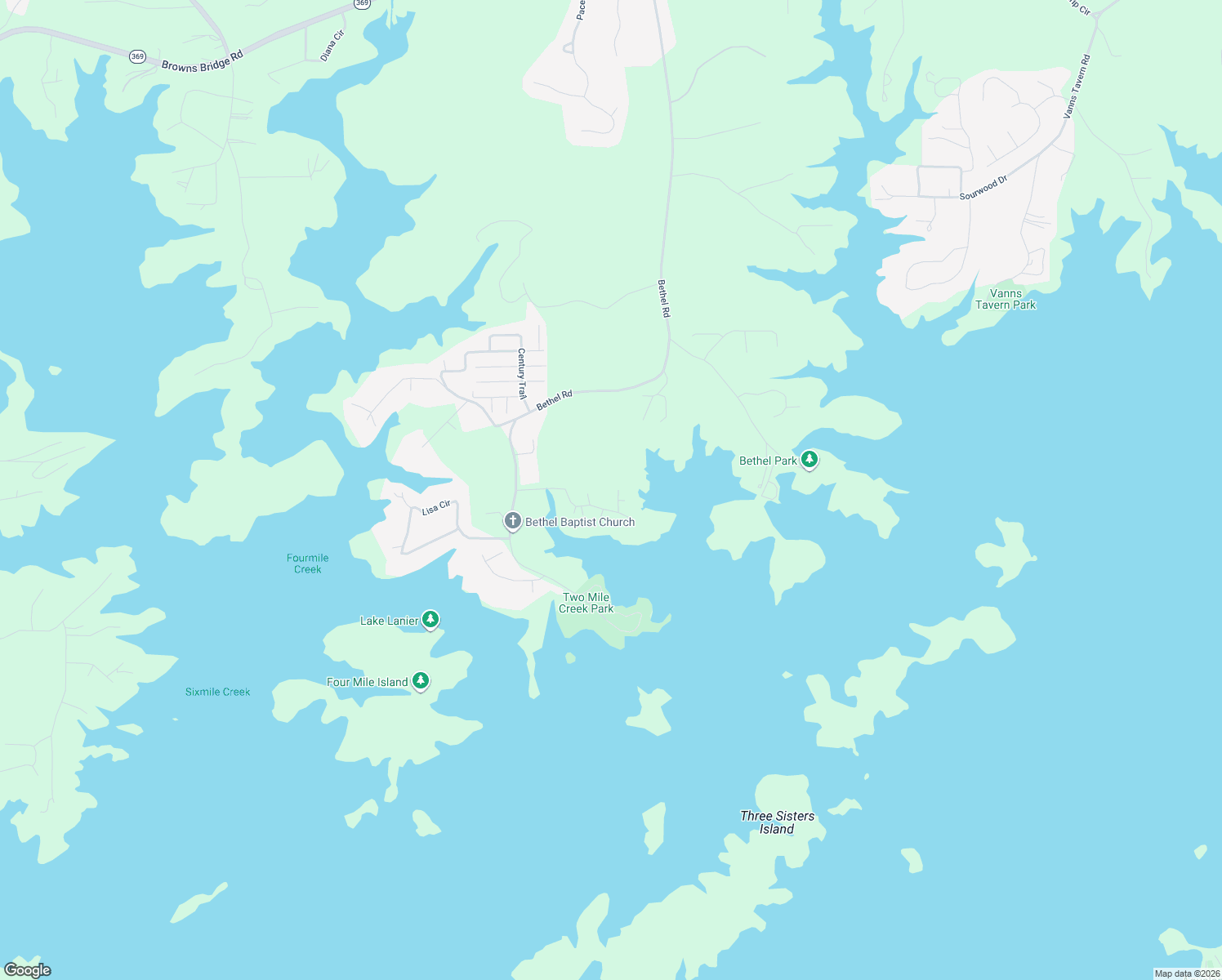 map of restaurants, bars, coffee shops, grocery stores, and more near 9245 Hawks Nest Drive in Gainesville