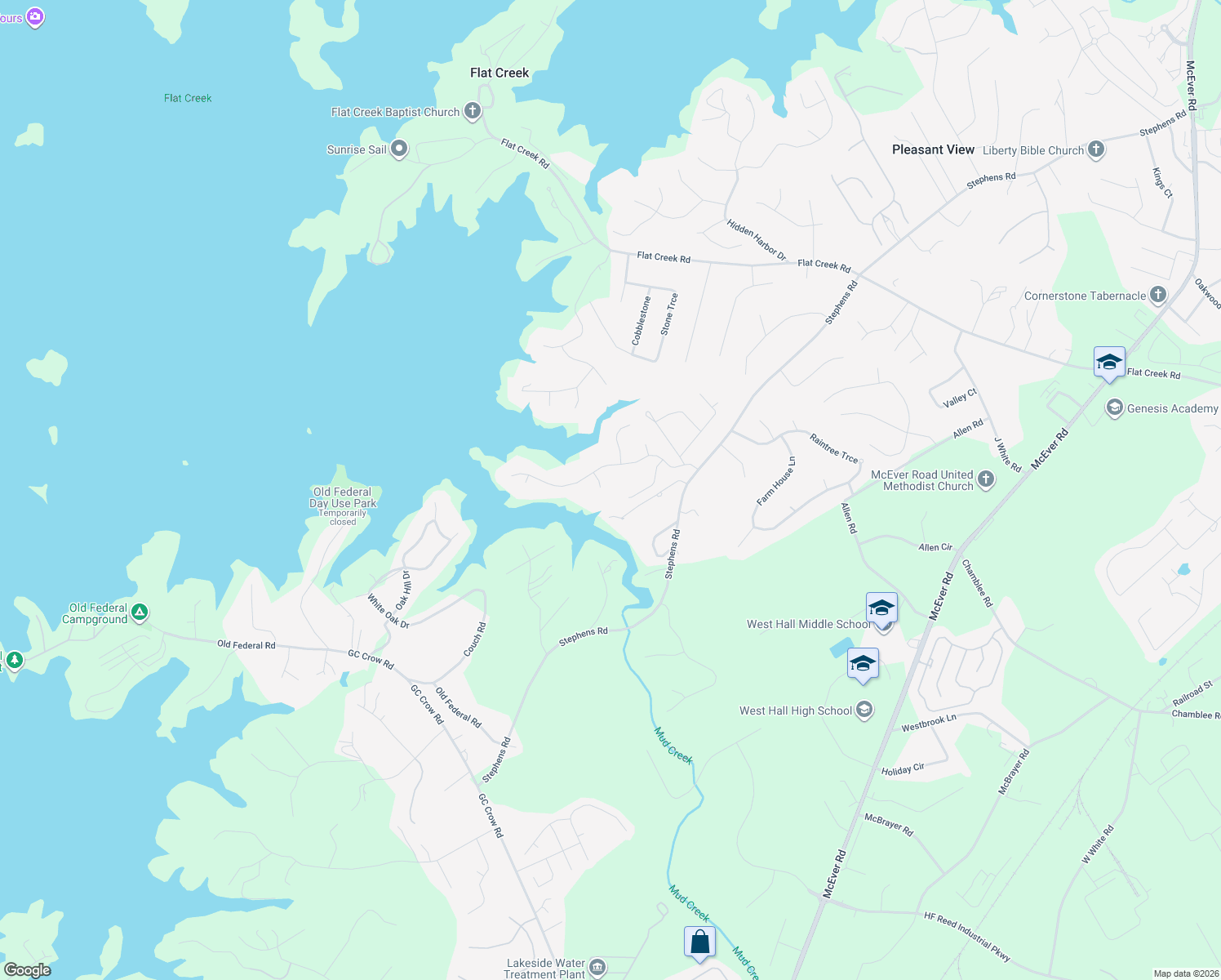 map of restaurants, bars, coffee shops, grocery stores, and more near 5655 Heron Lane in Oakwood