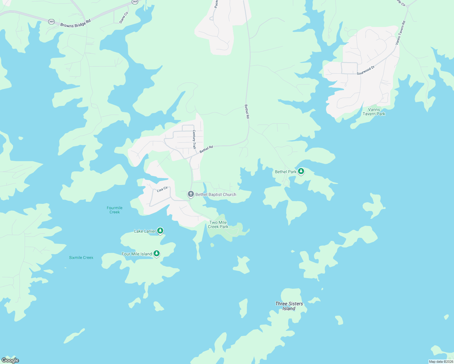 map of restaurants, bars, coffee shops, grocery stores, and more near 9245 Hawks Nest Drive in Gainesville