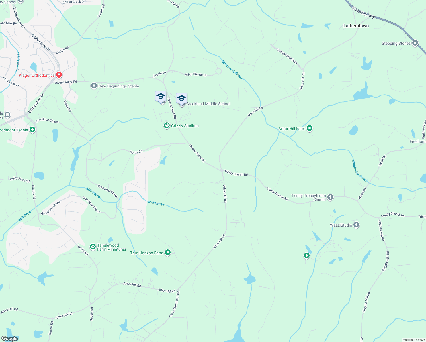 map of restaurants, bars, coffee shops, grocery stores, and more near 1914 Owens Store Road in Canton