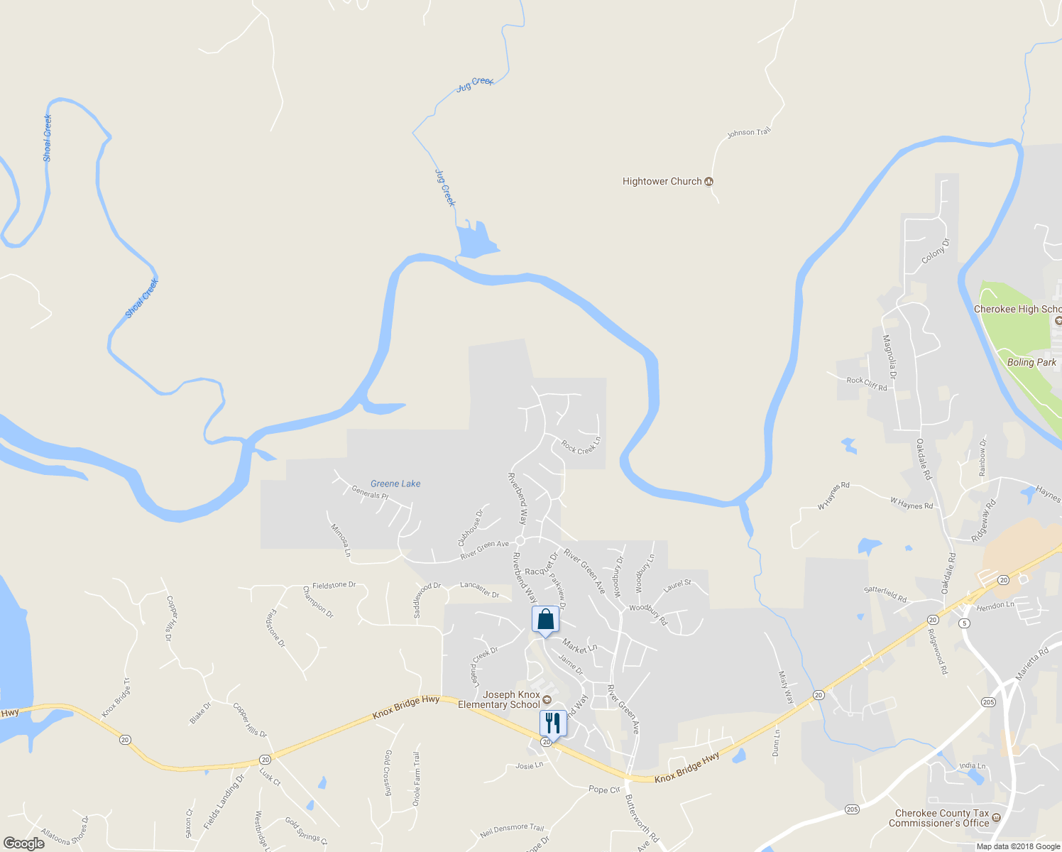 map of restaurants, bars, coffee shops, grocery stores, and more near 305 Arlington Circle in Canton