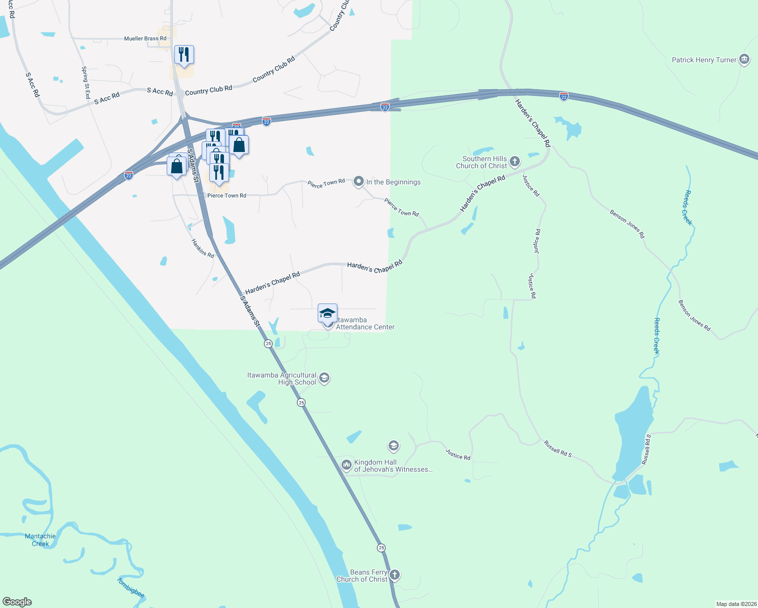 map of restaurants, bars, coffee shops, grocery stores, and more near 136 Meadow Street in Fulton