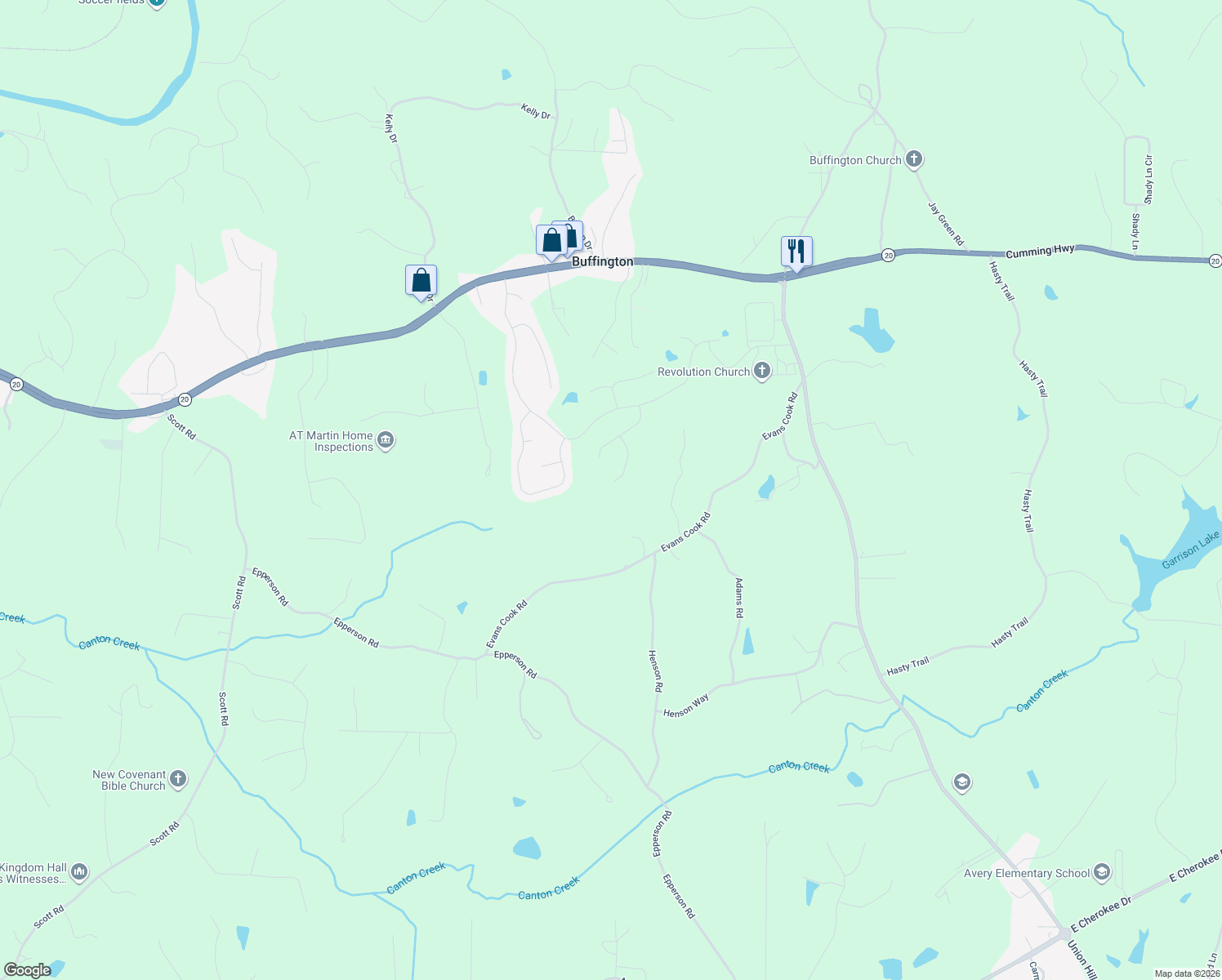 map of restaurants, bars, coffee shops, grocery stores, and more near 921 Pintail Court in Canton