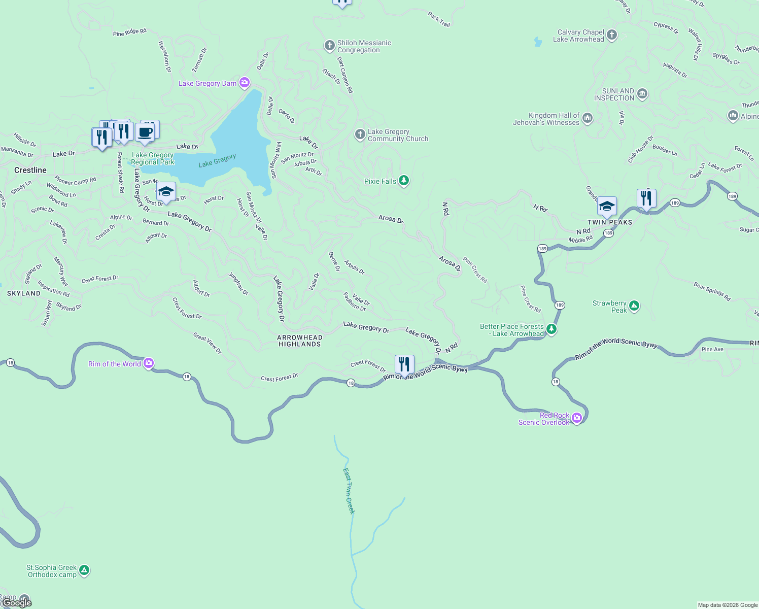 map of restaurants, bars, coffee shops, grocery stores, and more near 1168 Arbula Drive in San Martin