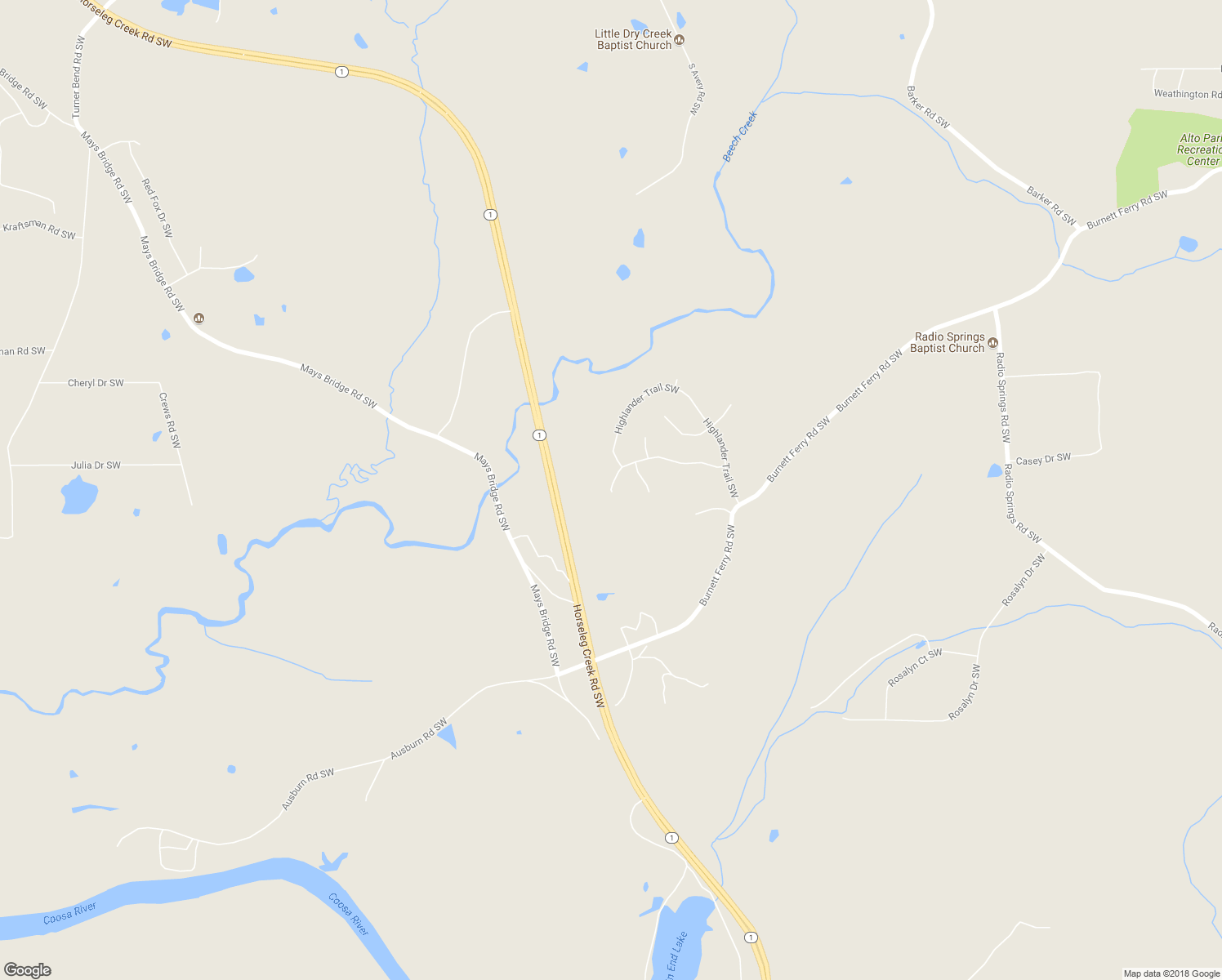 map of restaurants, bars, coffee shops, grocery stores, and more near 50 Hadrian Ridge Drive Southwest in Rome