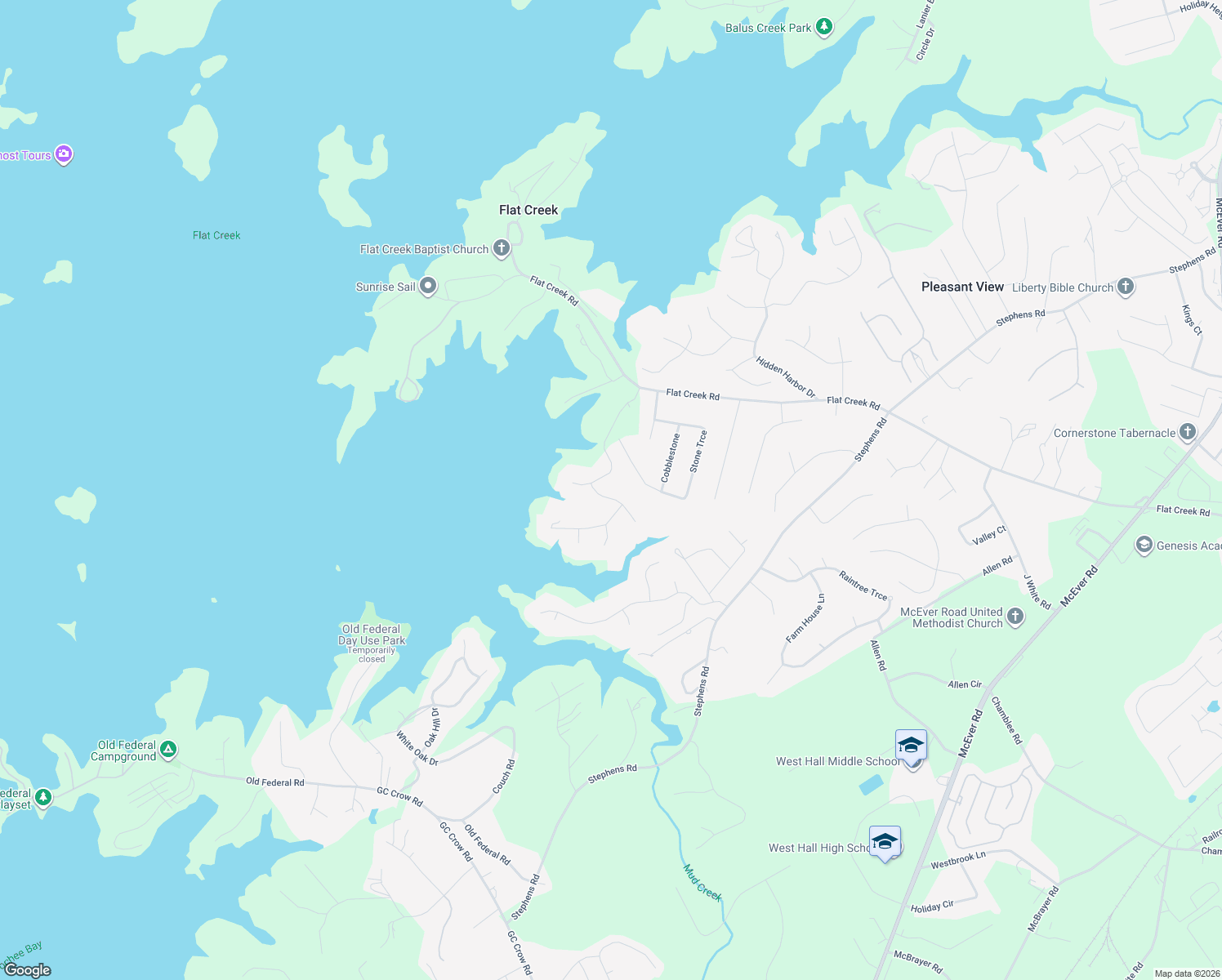 map of restaurants, bars, coffee shops, grocery stores, and more near 5415 Spinnaker Lane in Gainesville