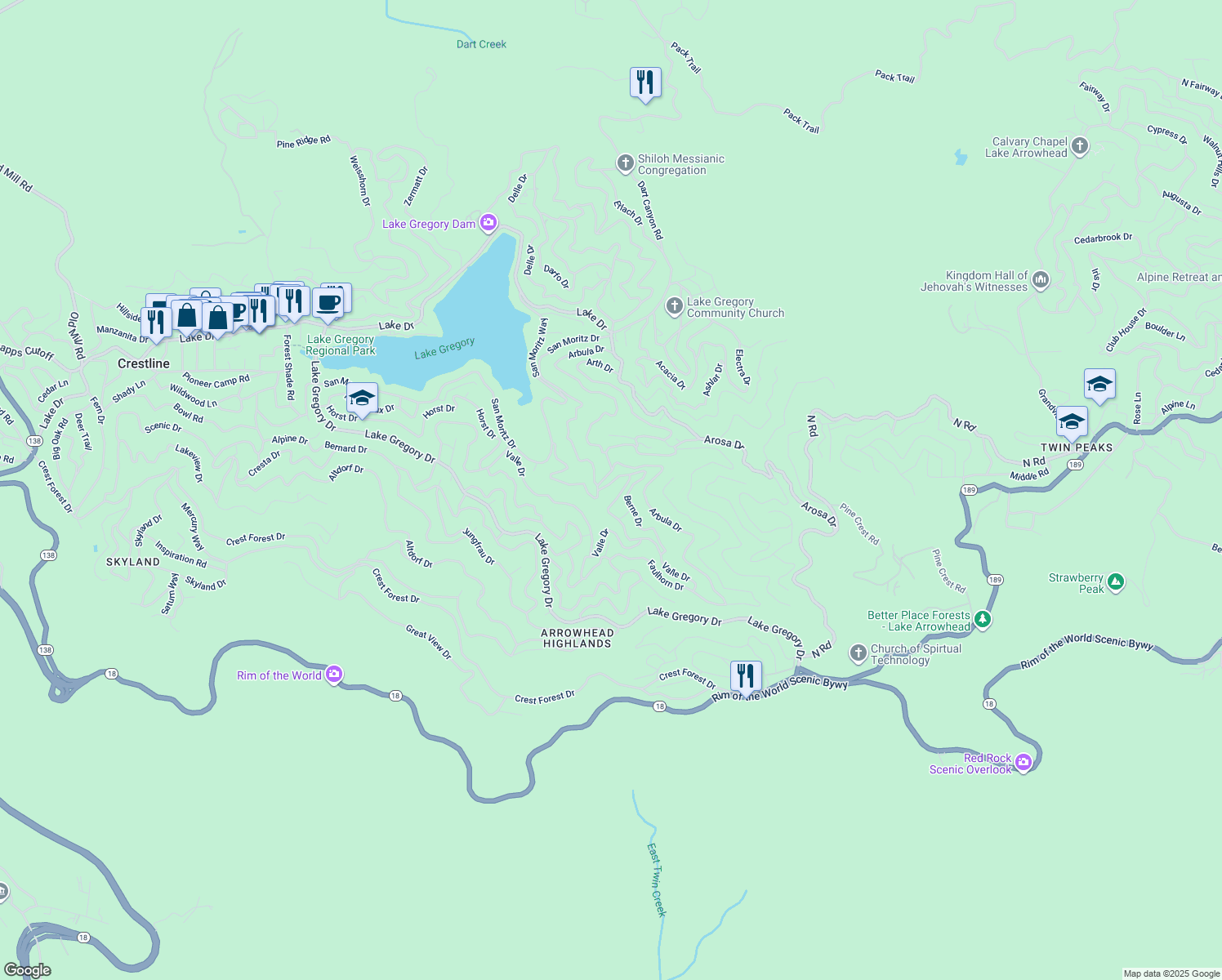 map of restaurants, bars, coffee shops, grocery stores, and more near 926 Berne Drive in San Martin