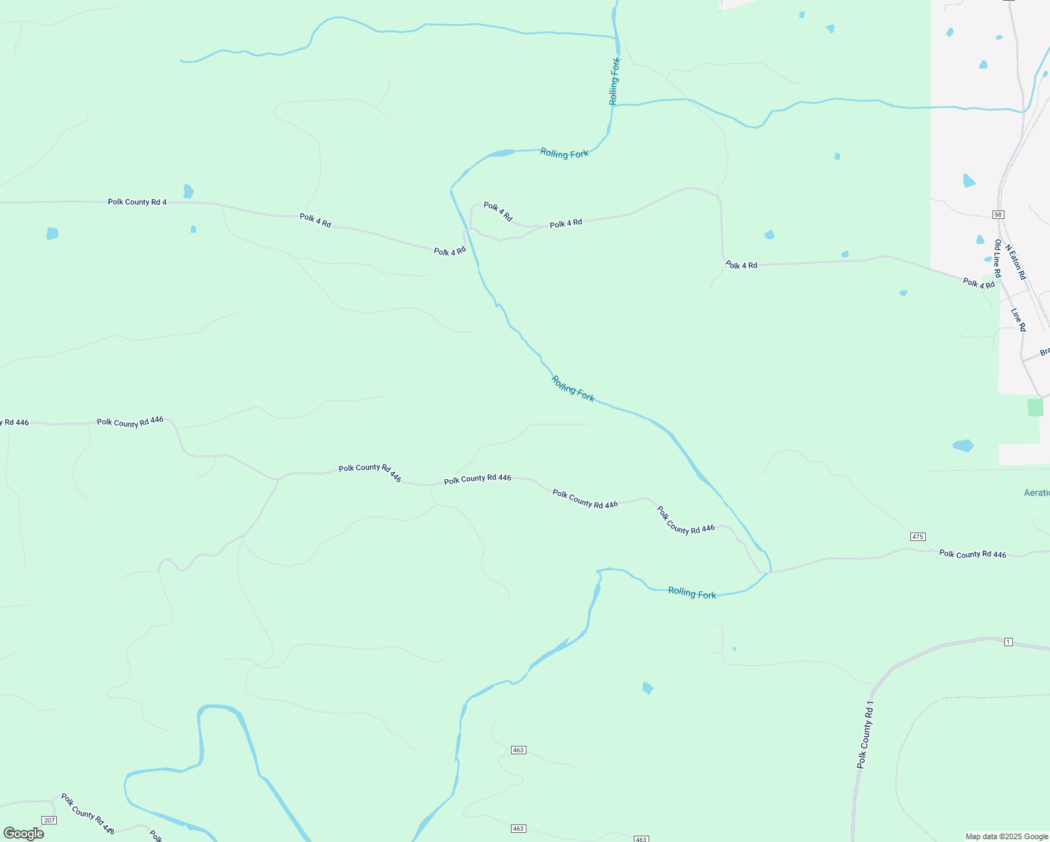 map of restaurants, bars, coffee shops, grocery stores, and more near Forest Road in Grannis
