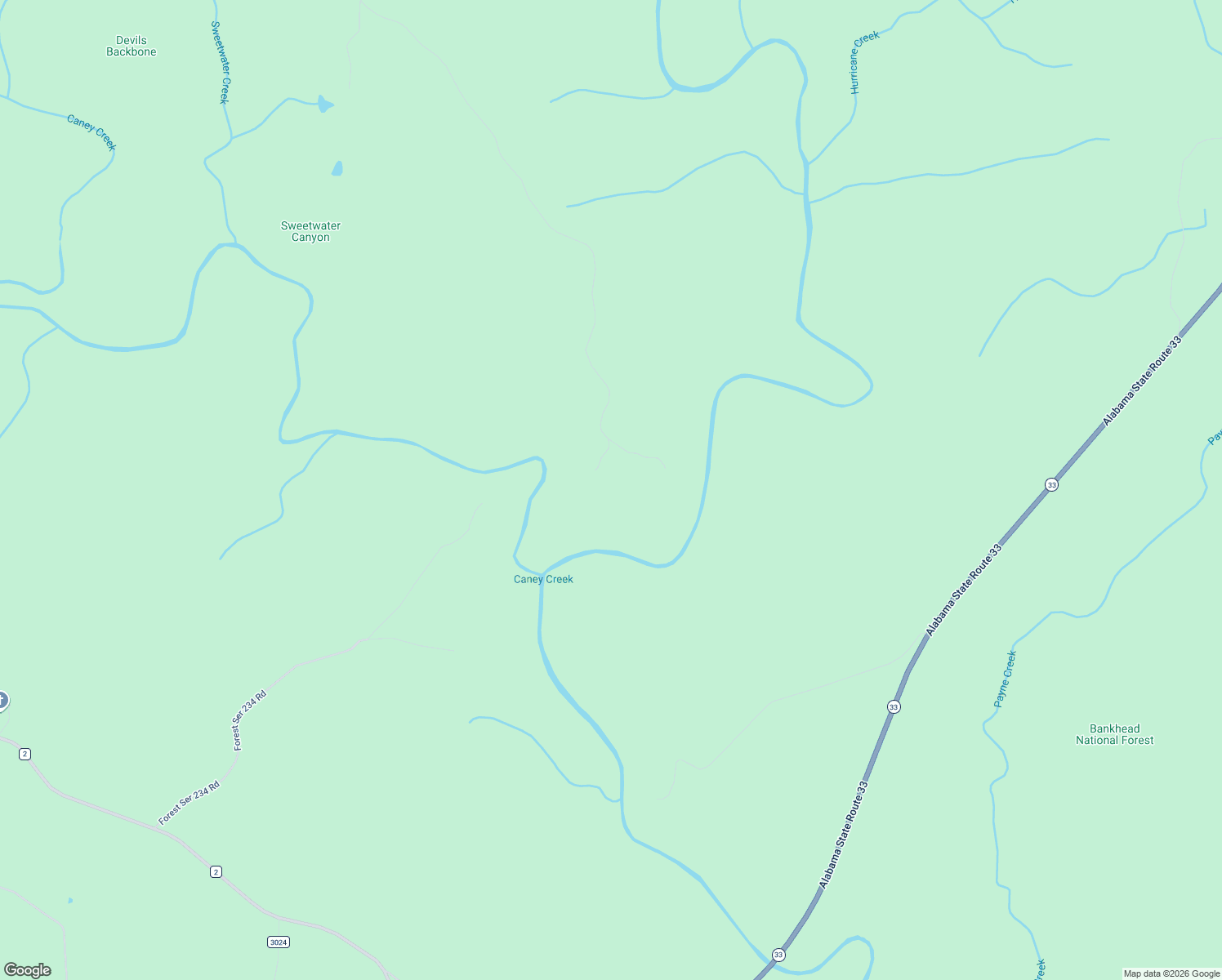 map of restaurants, bars, coffee shops, grocery stores, and more near National Forest Road 1007 in Double Springs