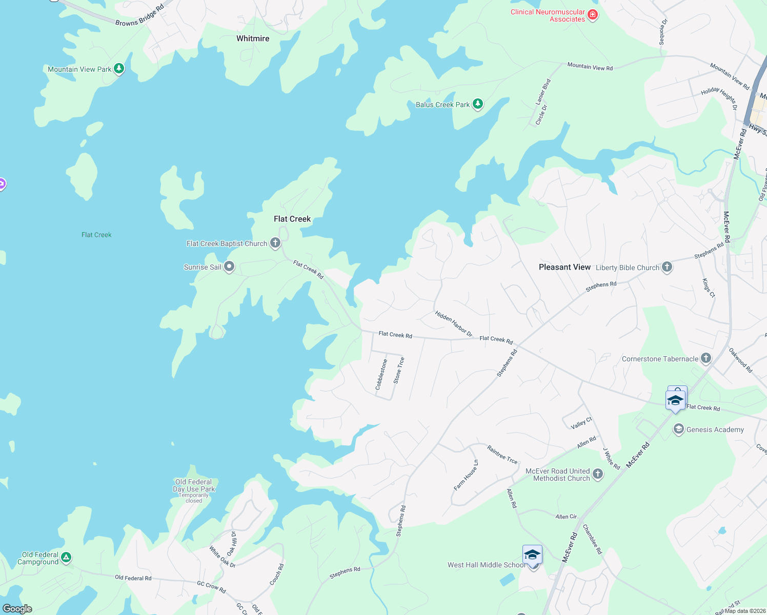 map of restaurants, bars, coffee shops, grocery stores, and more near 5519 Mallard Walk in Gainesville