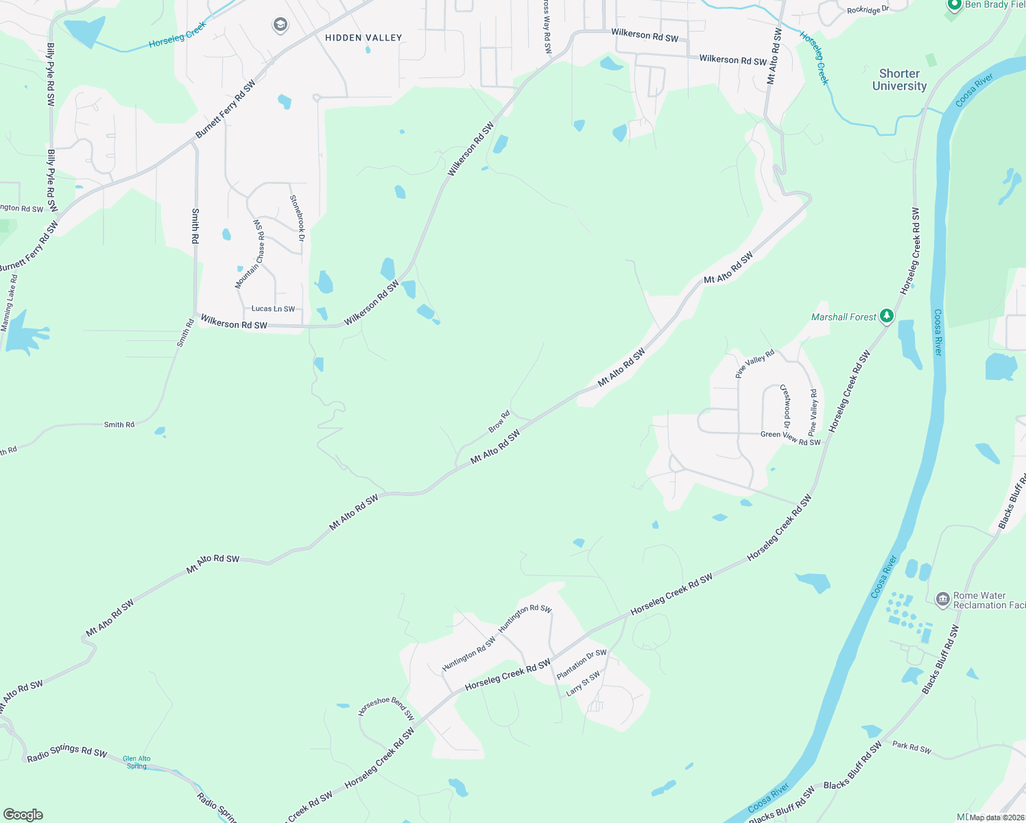 map of restaurants, bars, coffee shops, grocery stores, and more near 1 Hidden Ridge Drive in Rome
