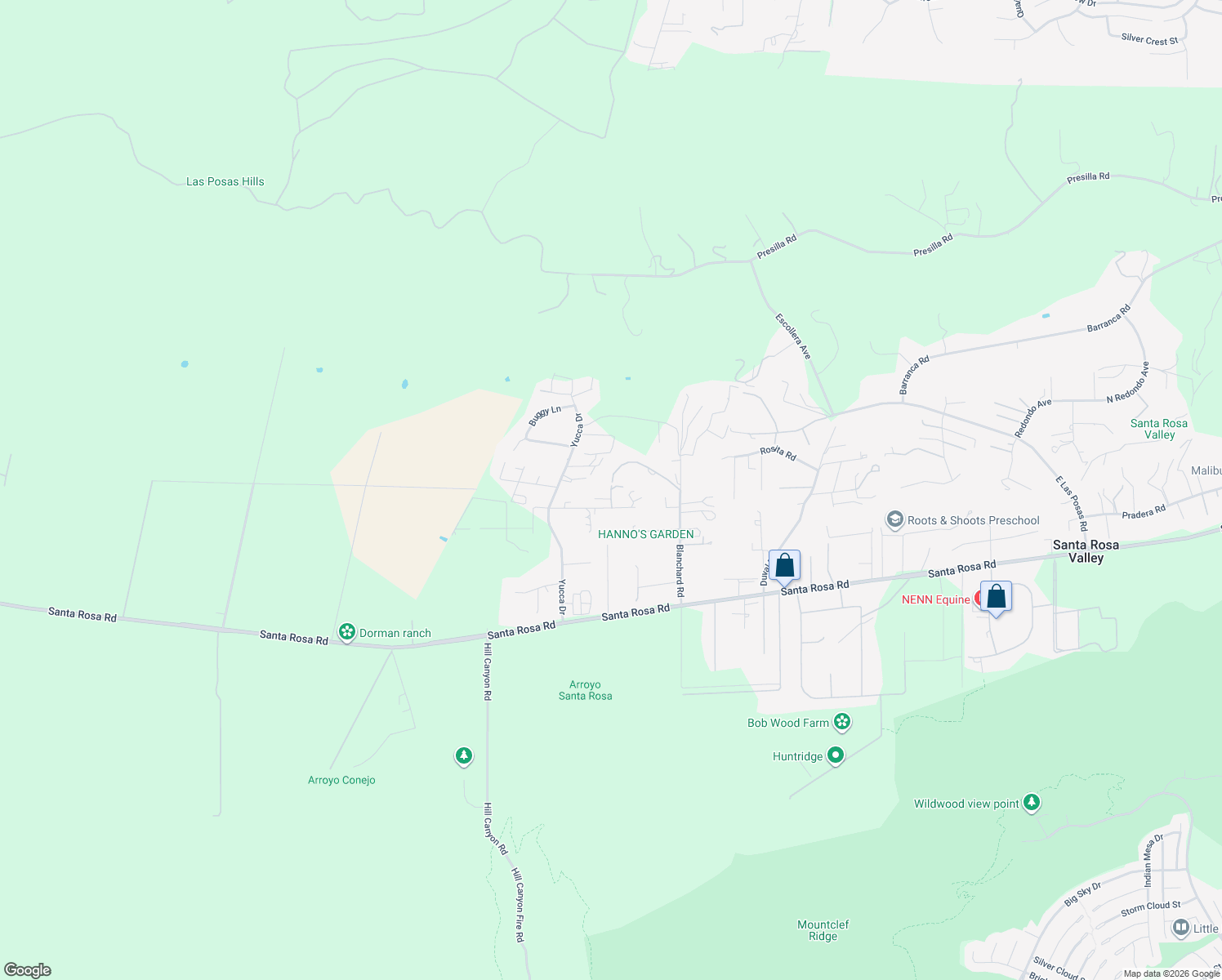 map of restaurants, bars, coffee shops, grocery stores, and more near 2474 Barbara Drive in Camarillo